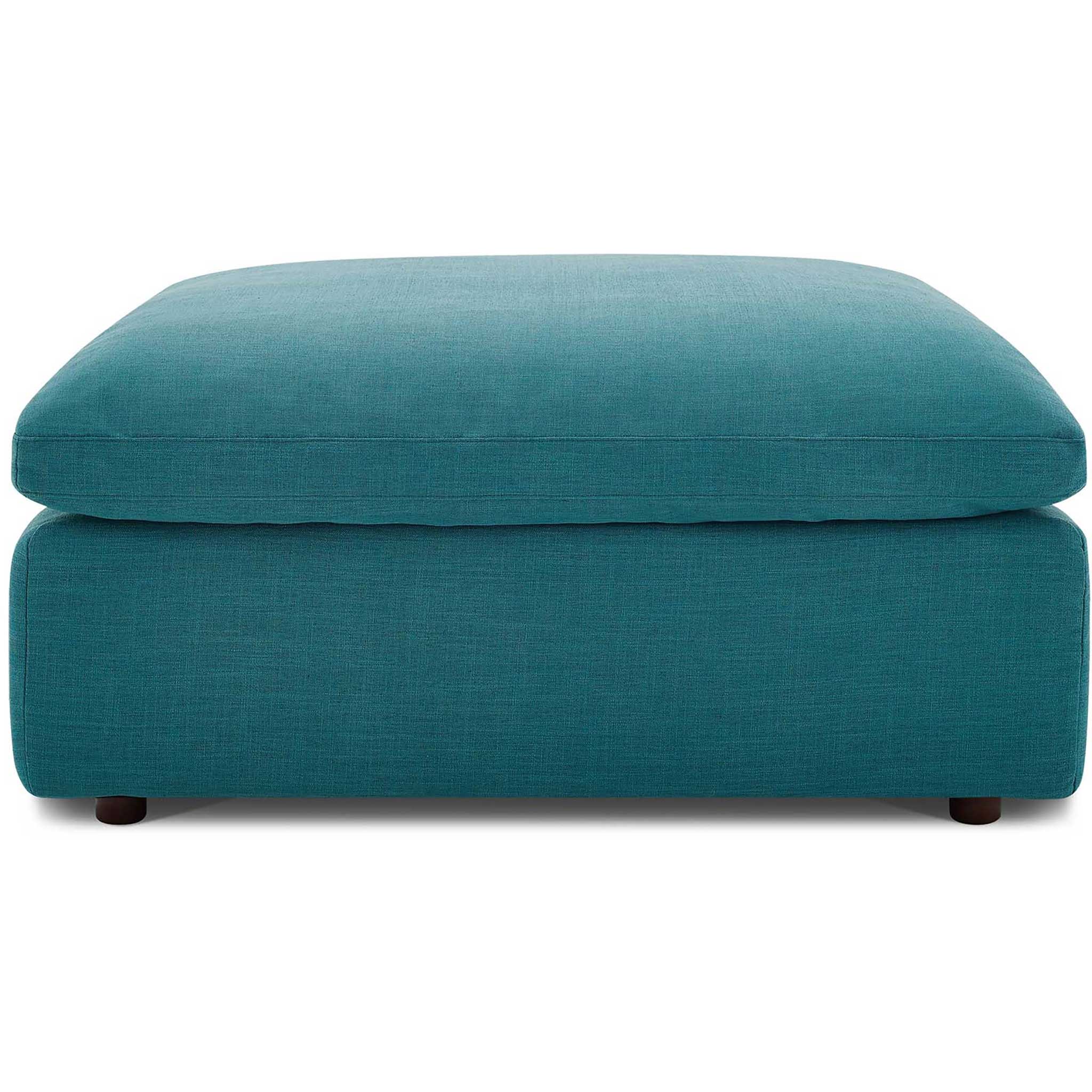 Carmen 7 Piece Modular Sofa with Ottoman Teal - Image 7
