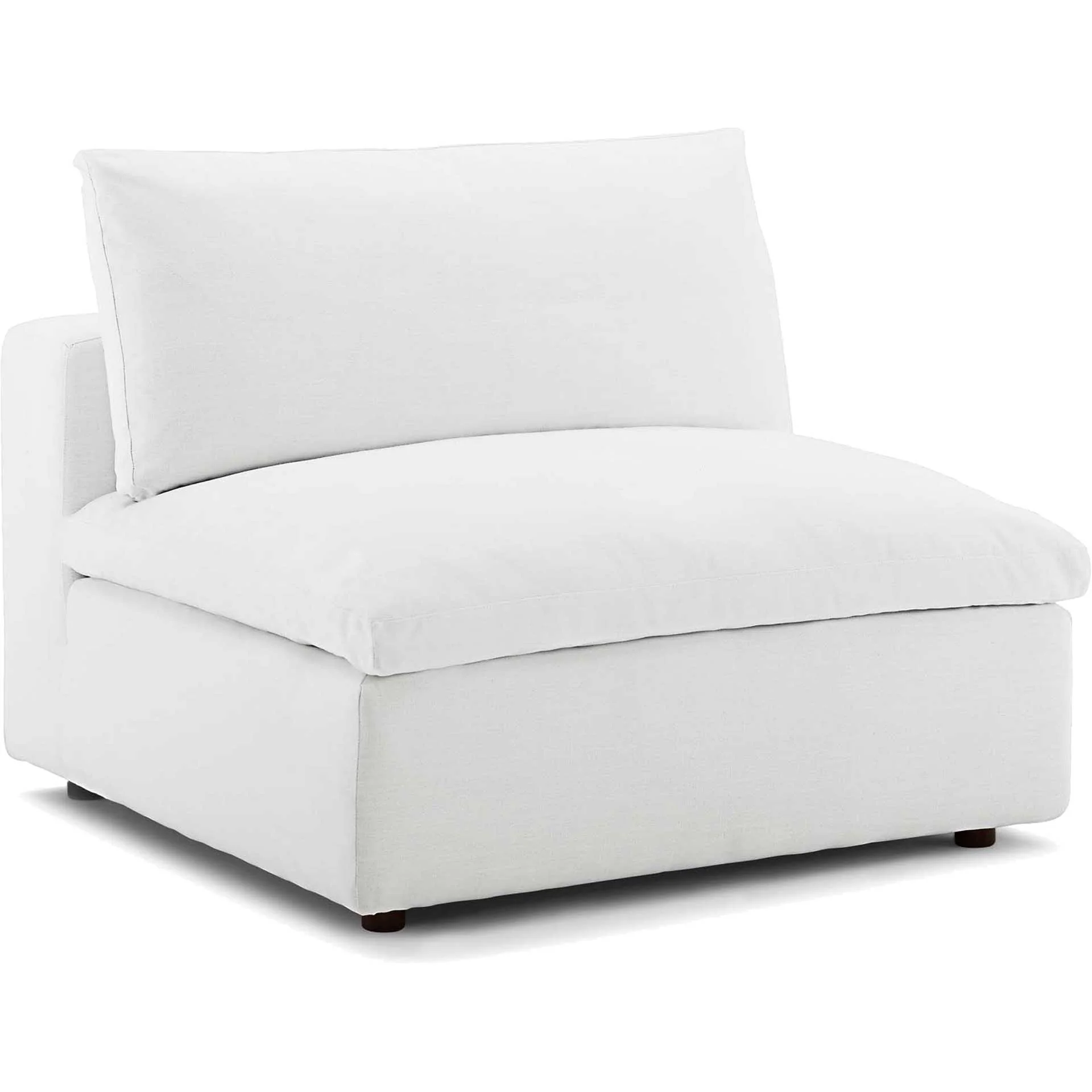 Carmen 7 Piece Modular Sofa with Ottoman White - Image 5