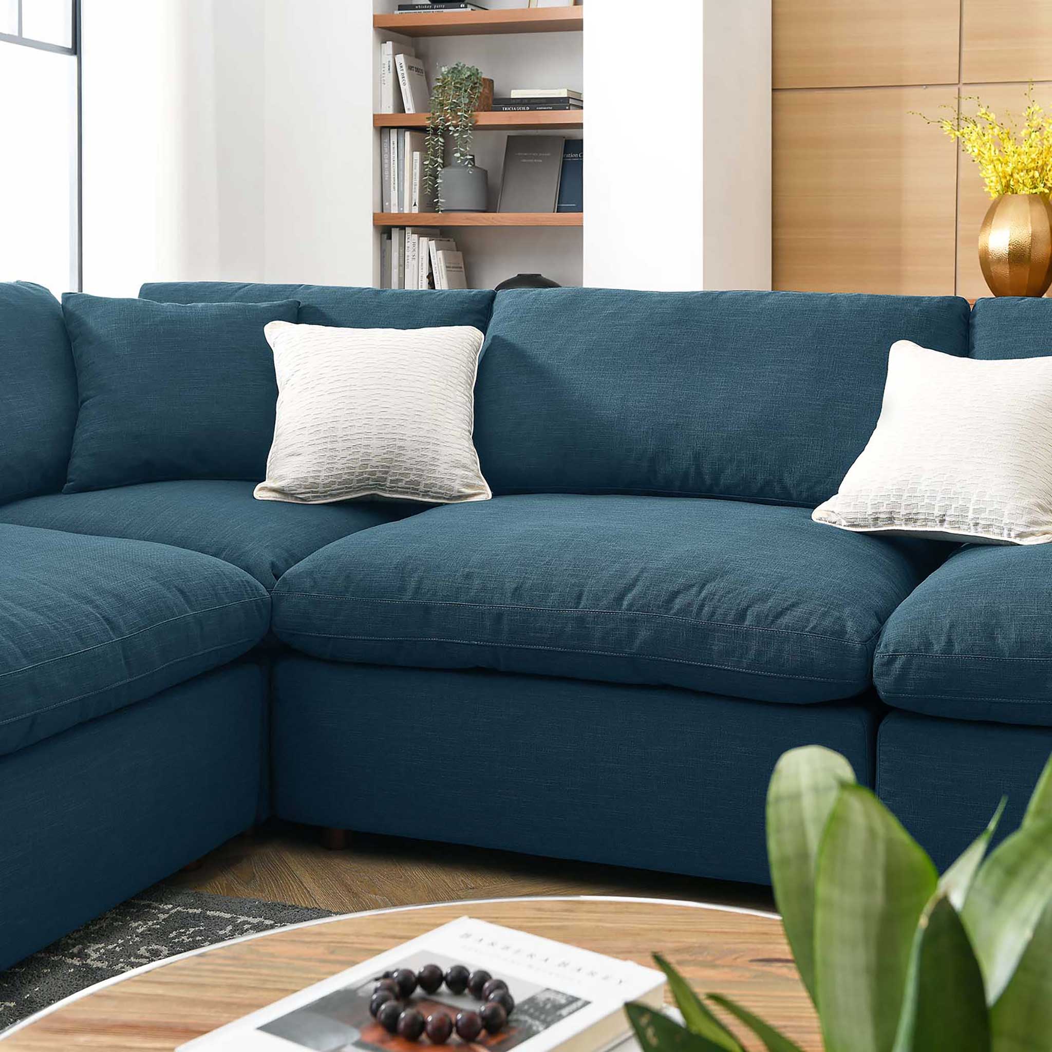 Carmen 8 Piece Modular Sectional Sofa Azure - Image 10