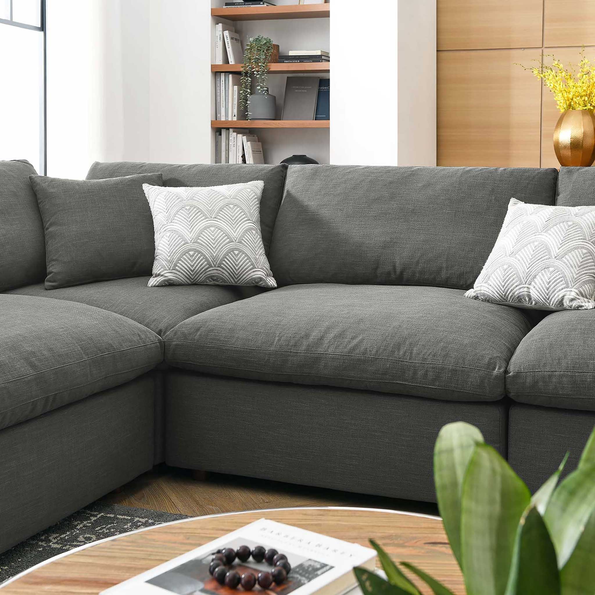 Carmen 8 Piece Modular Sectional Sofa Gray - Image 10