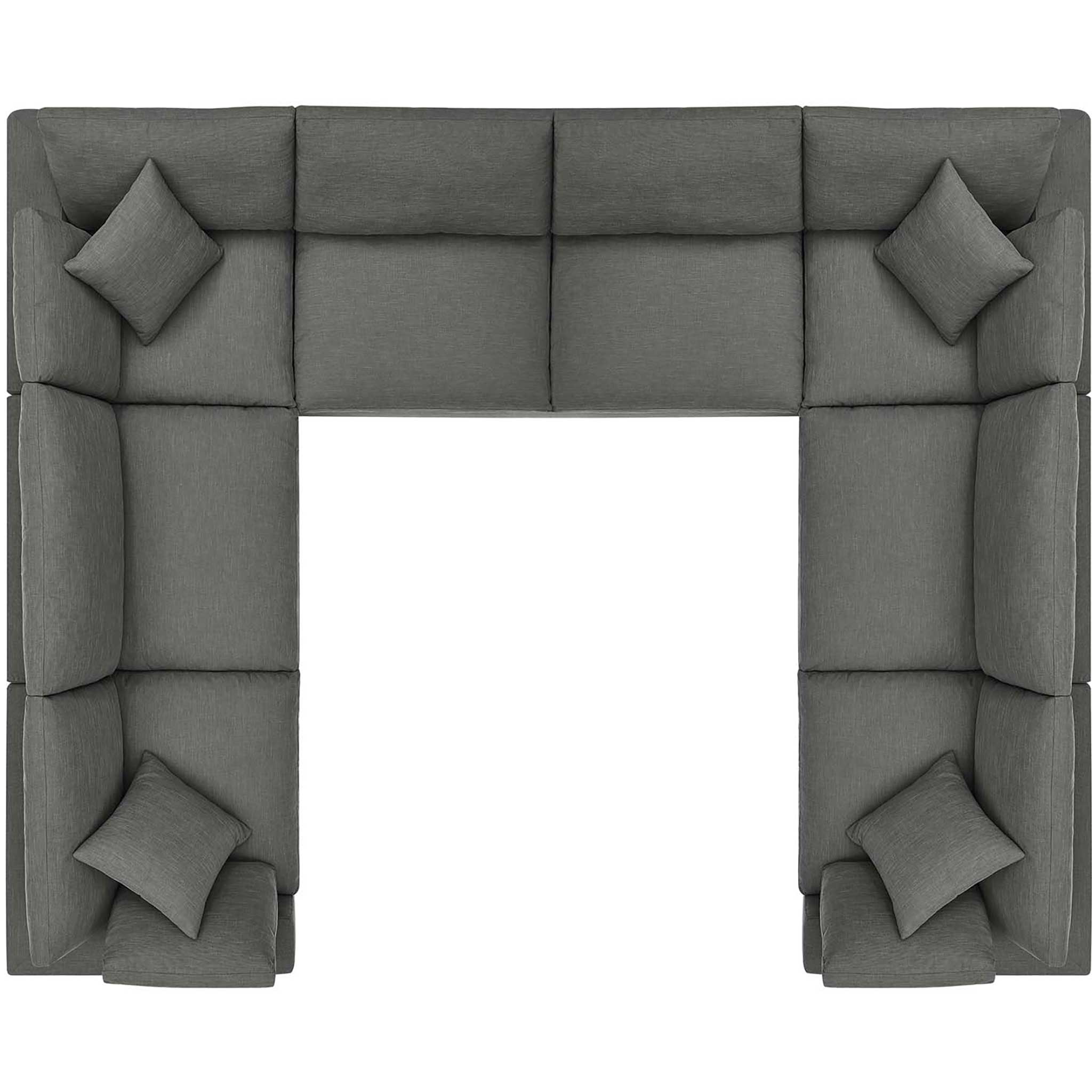 Carmen 8 Piece Modular Sectional Sofa Gray - Image 2
