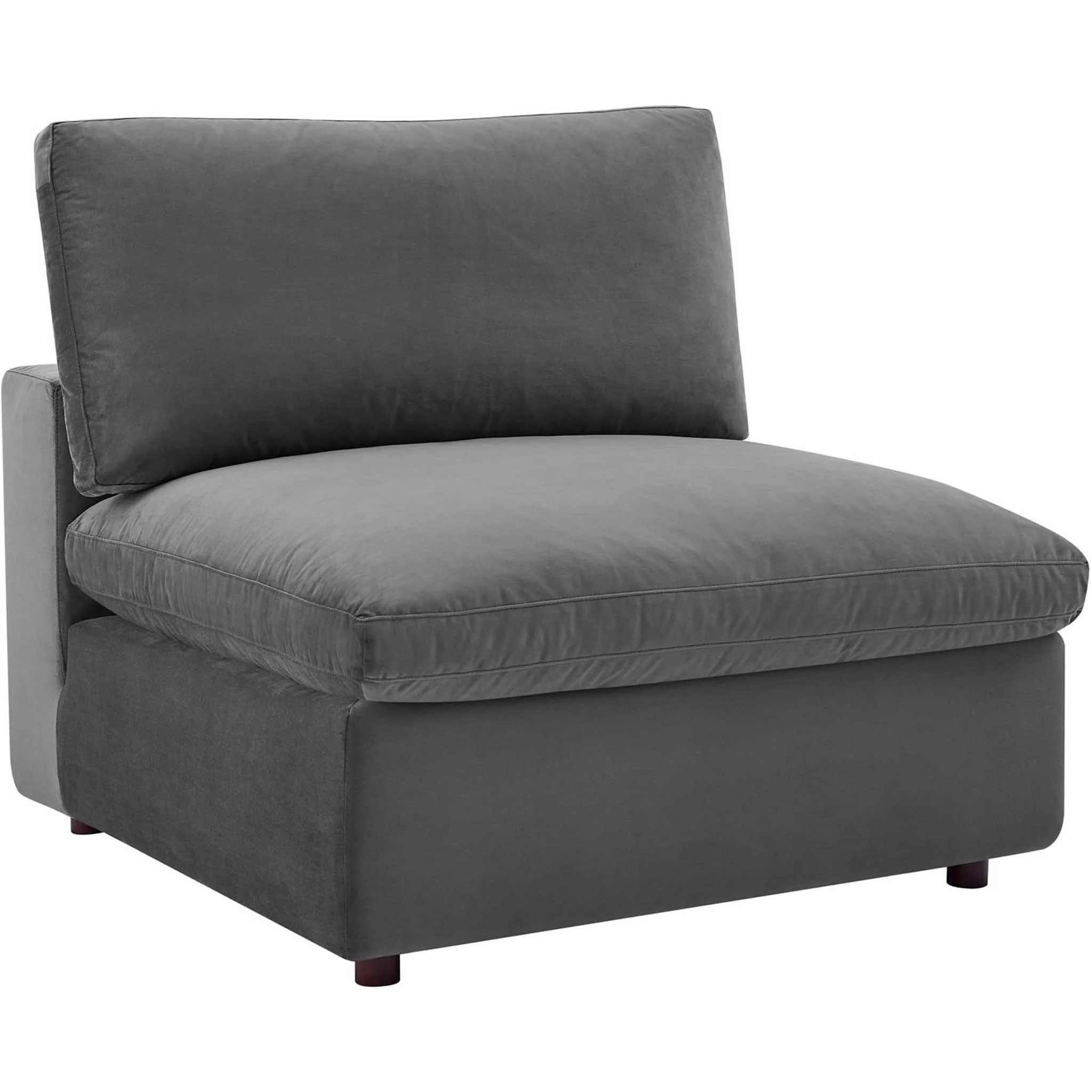Carmen 8 Piece Modular Sectional Velvet Sofa Gray - Image 5