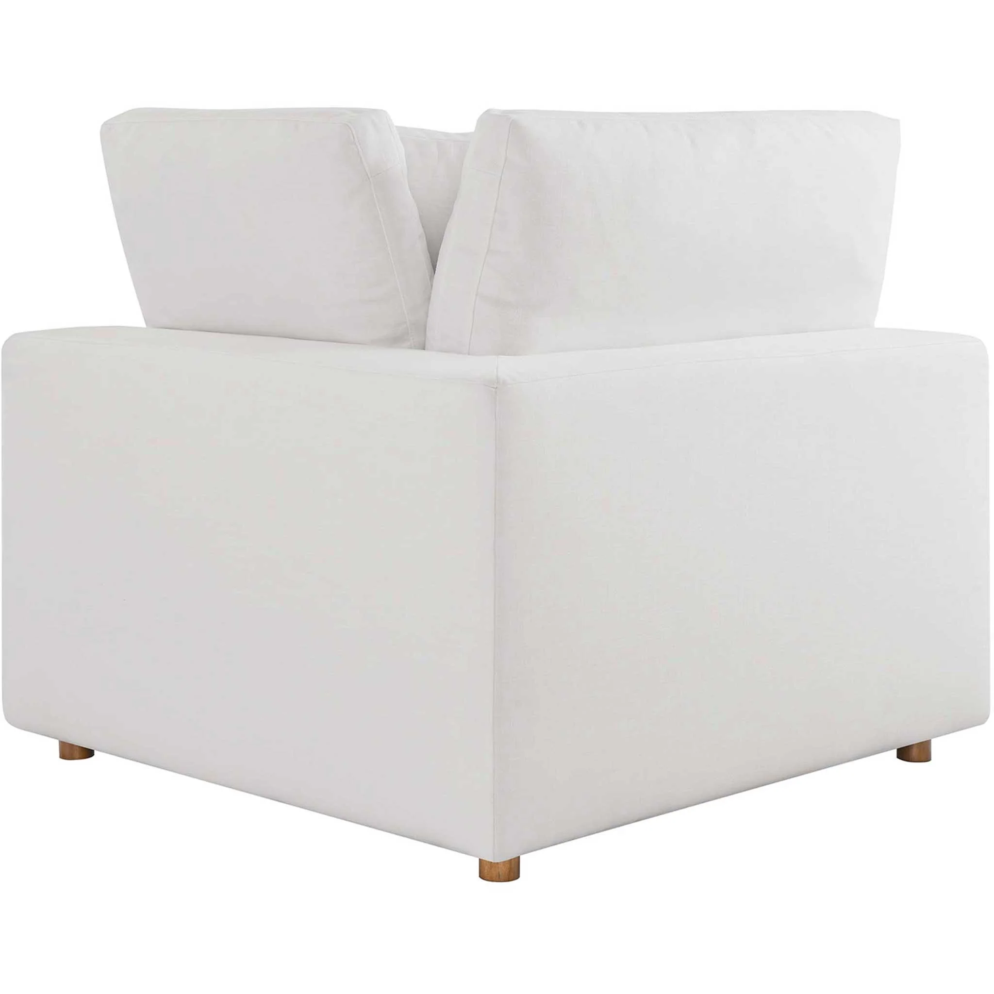 Carmen Down Filled Overstuffed Loveseat Pure White - Image 5
