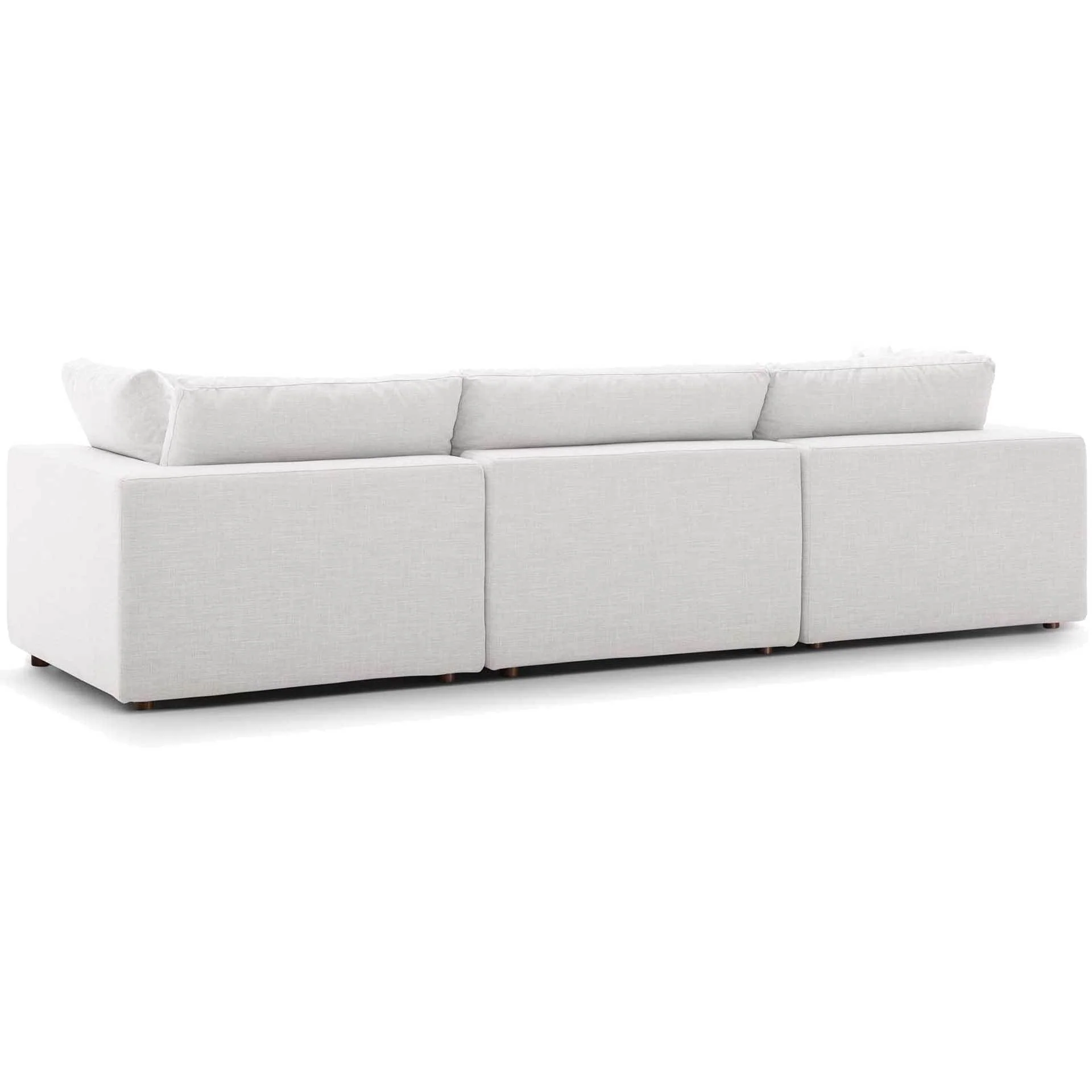 Carmen Down Filled Overstuffed Sofa Beige - Image 3