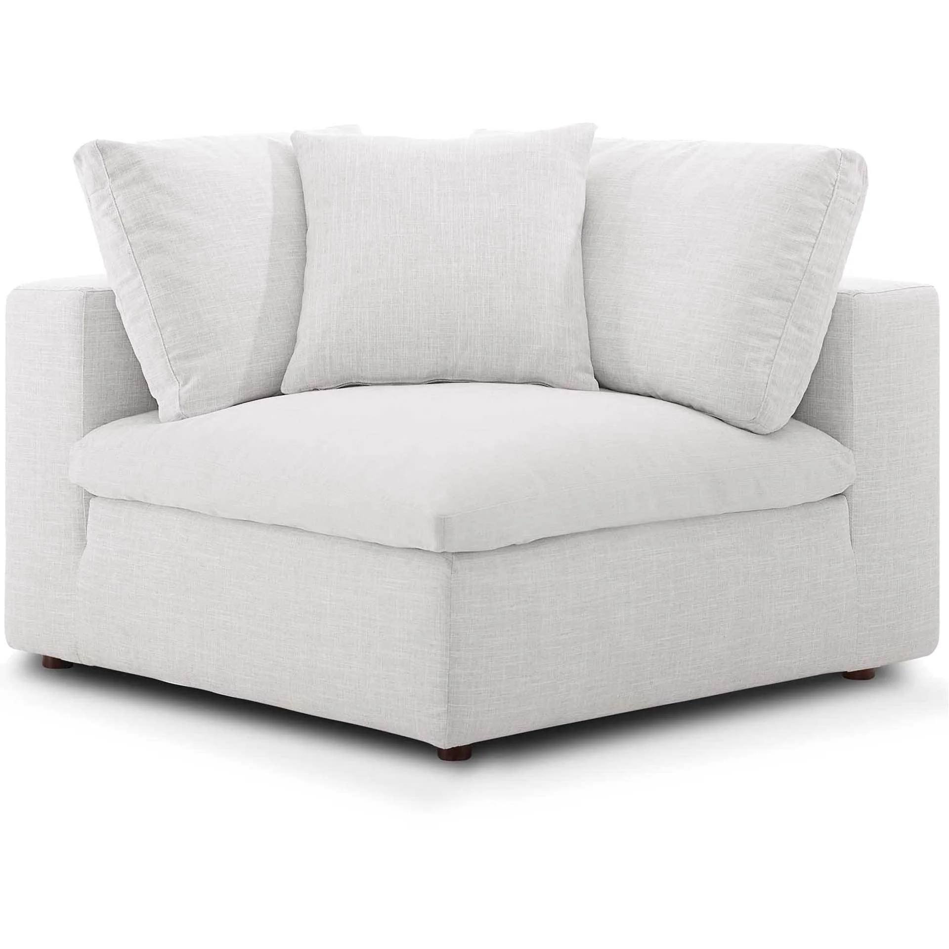 Carmen Down Filled Overstuffed Sofa Beige - Image 6