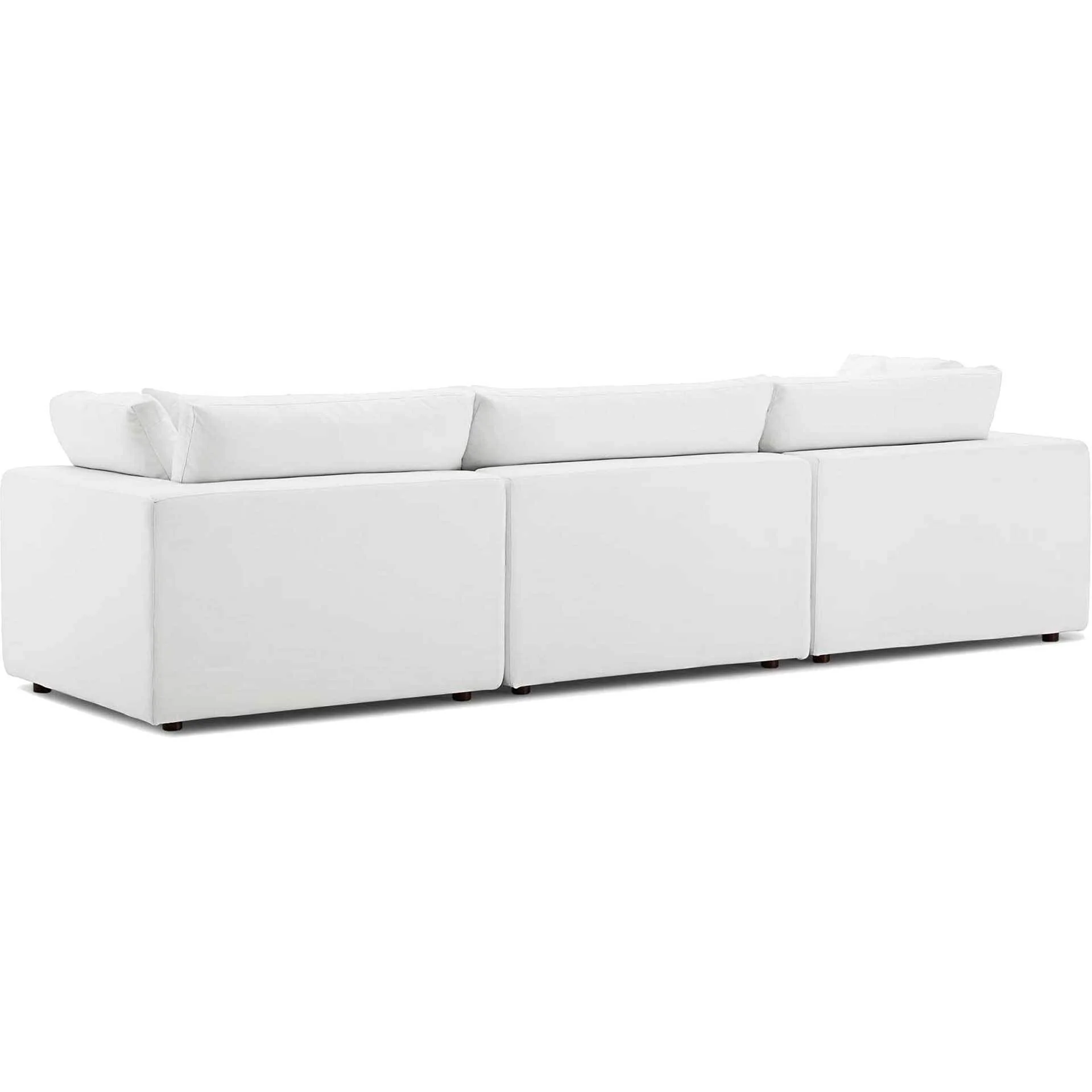 Carmen Down Filled Overstuffed Sofa White - Image 3