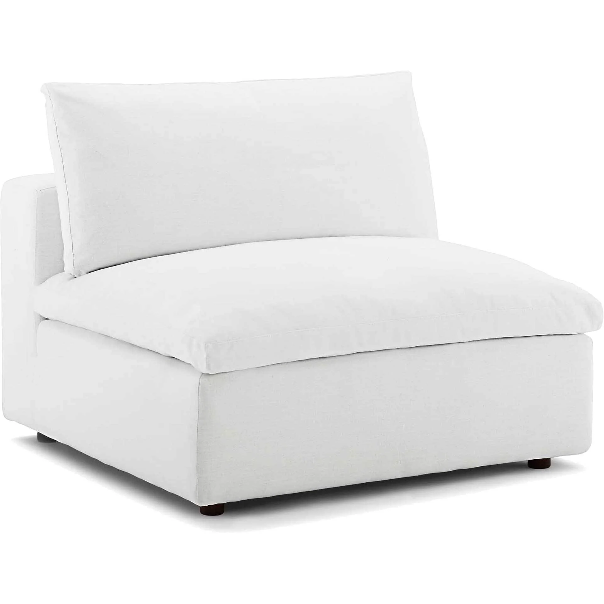 Carmen Down Filled Overstuffed Sofa White - Image 4