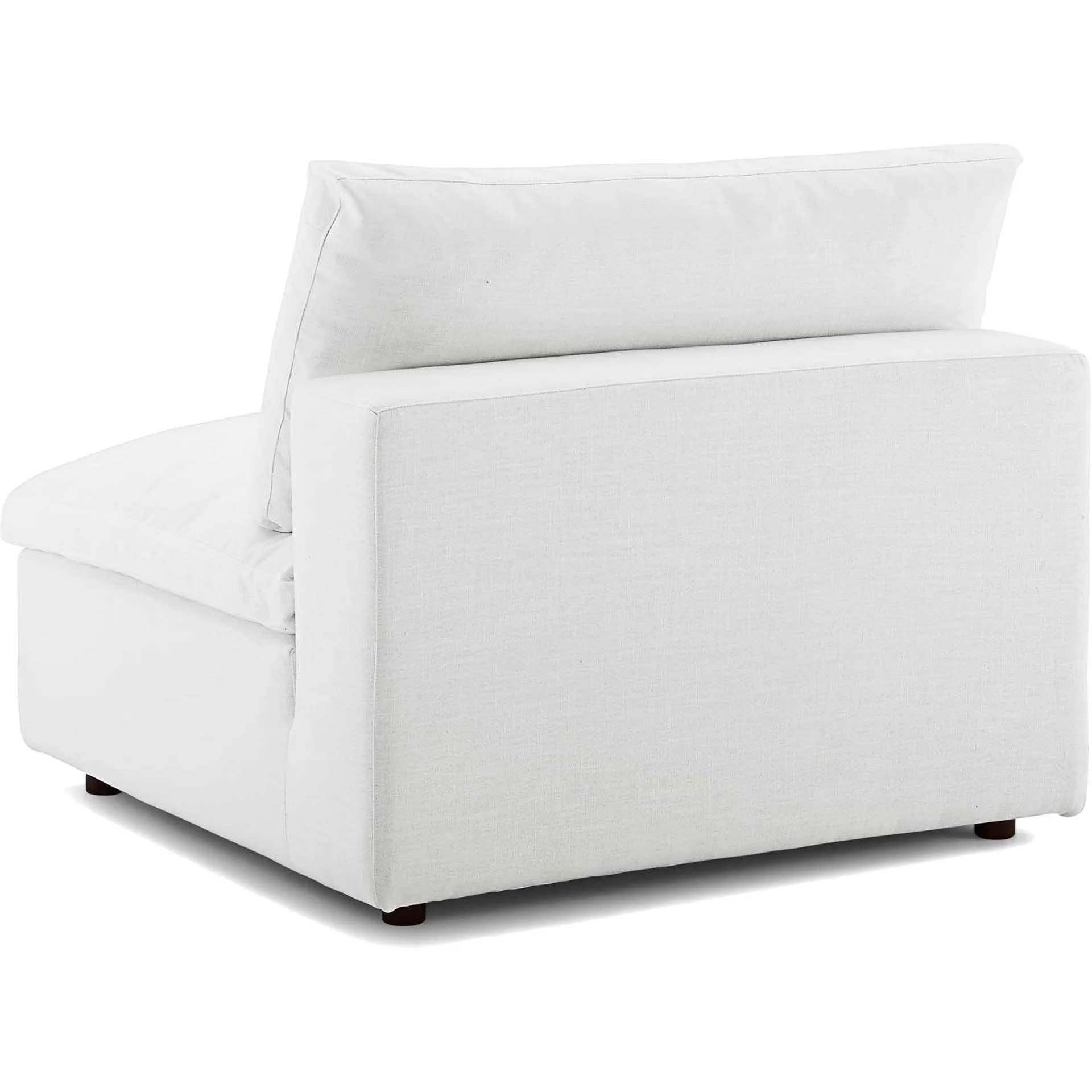 Carmen Down Filled Overstuffed Sofa White - Image 5