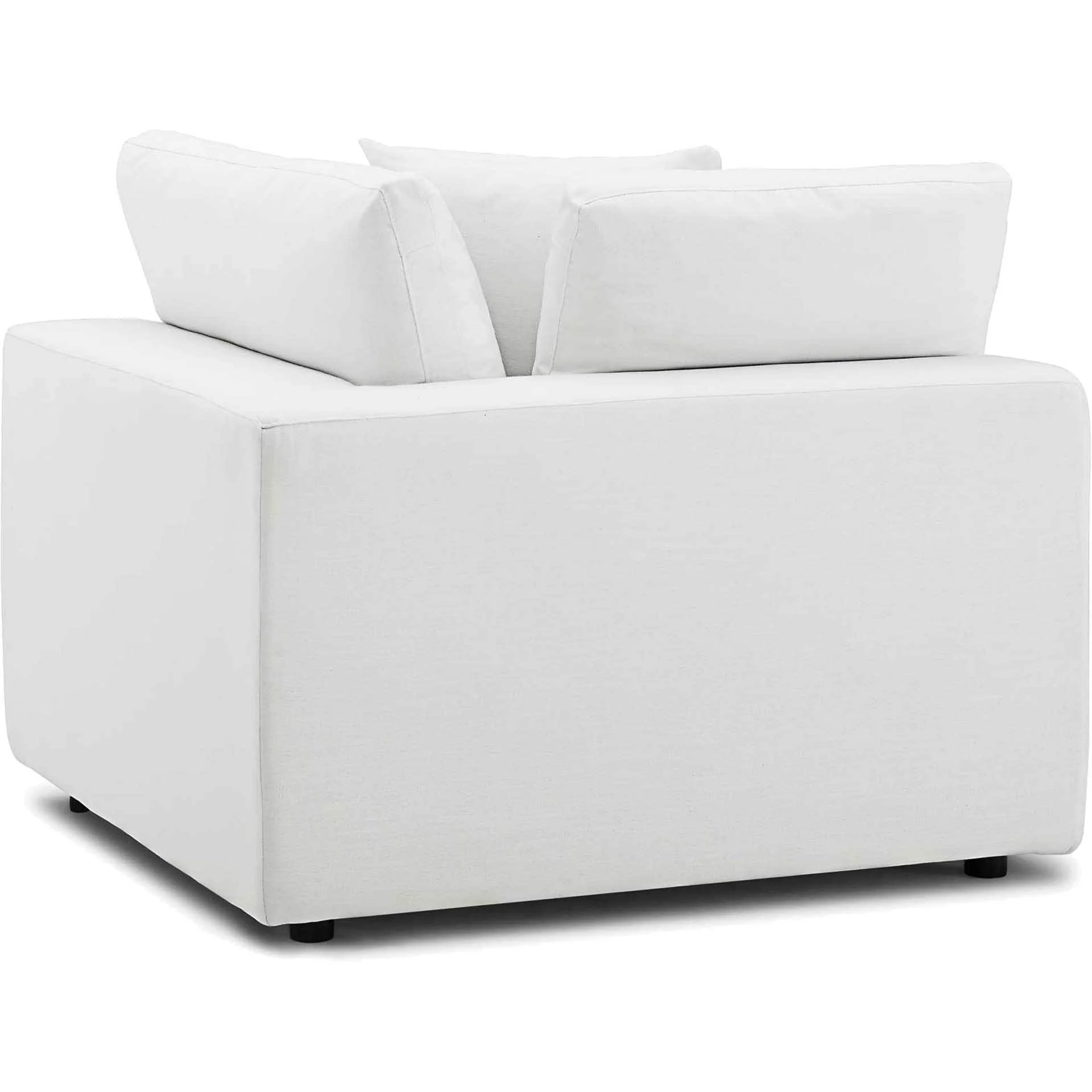 Carmen Down Filled Overstuffed Sofa White - Image 7