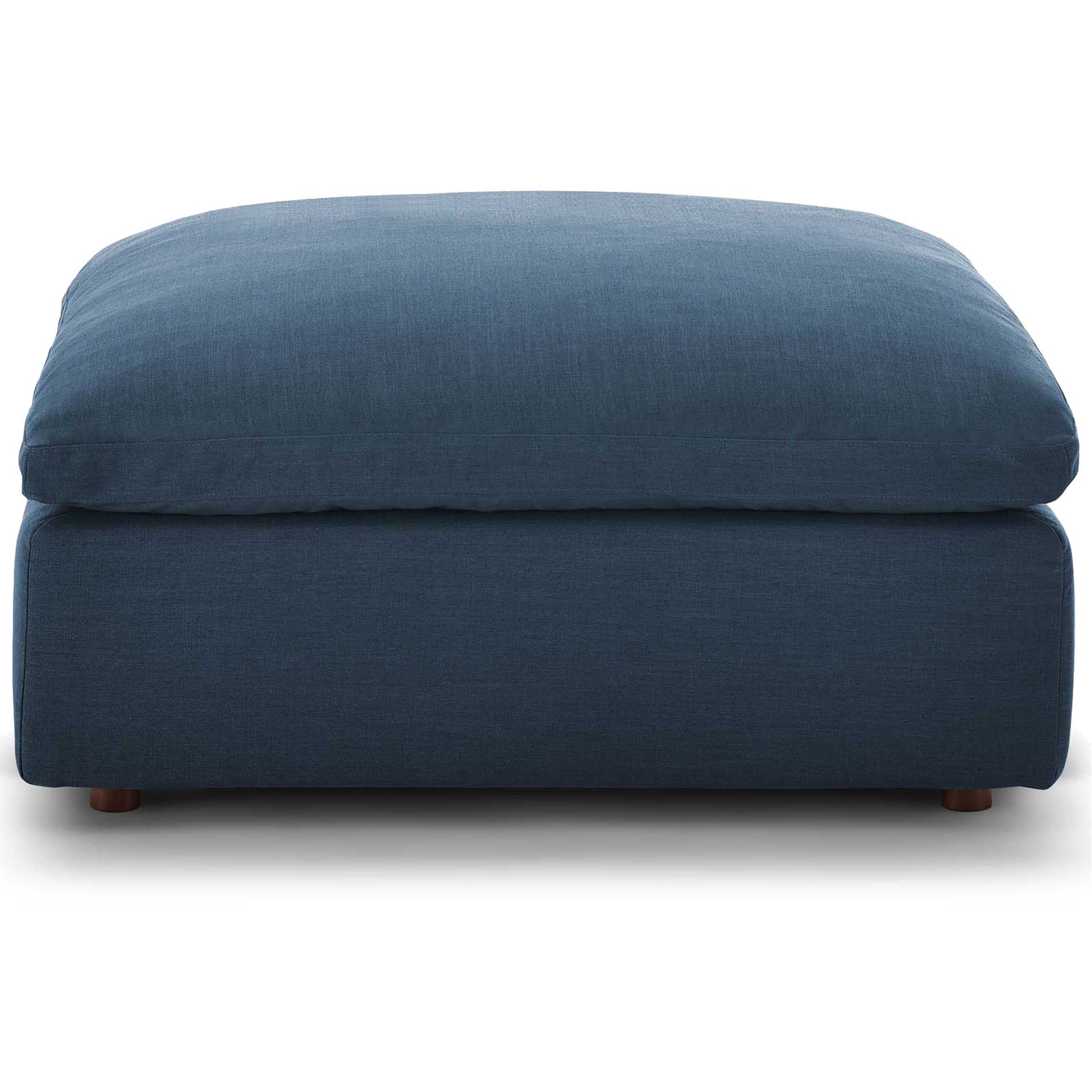 Carmen Overstuffed Ottoman Azure - Image 2