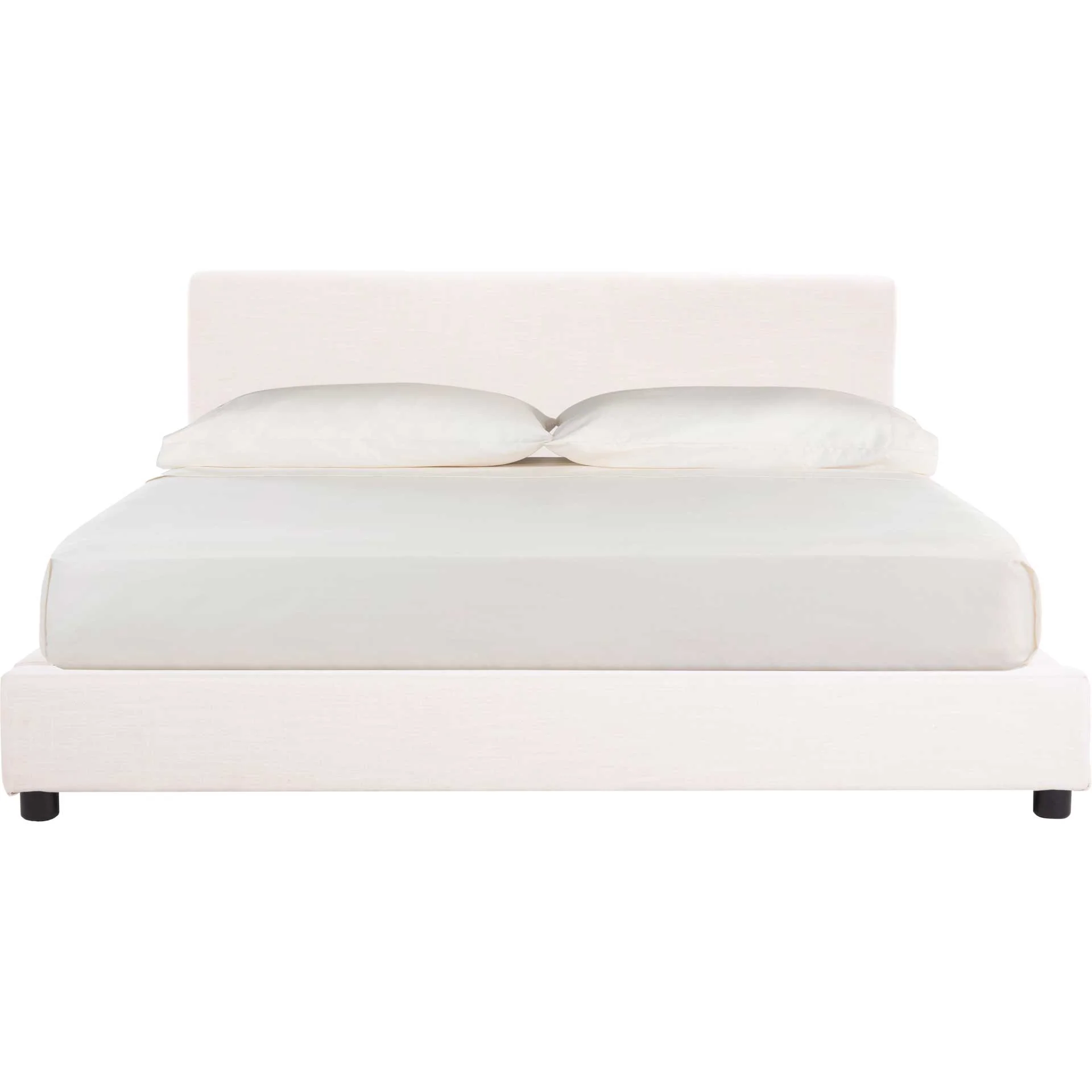 Carolina Upholstered Bed Light Beige - Image 2