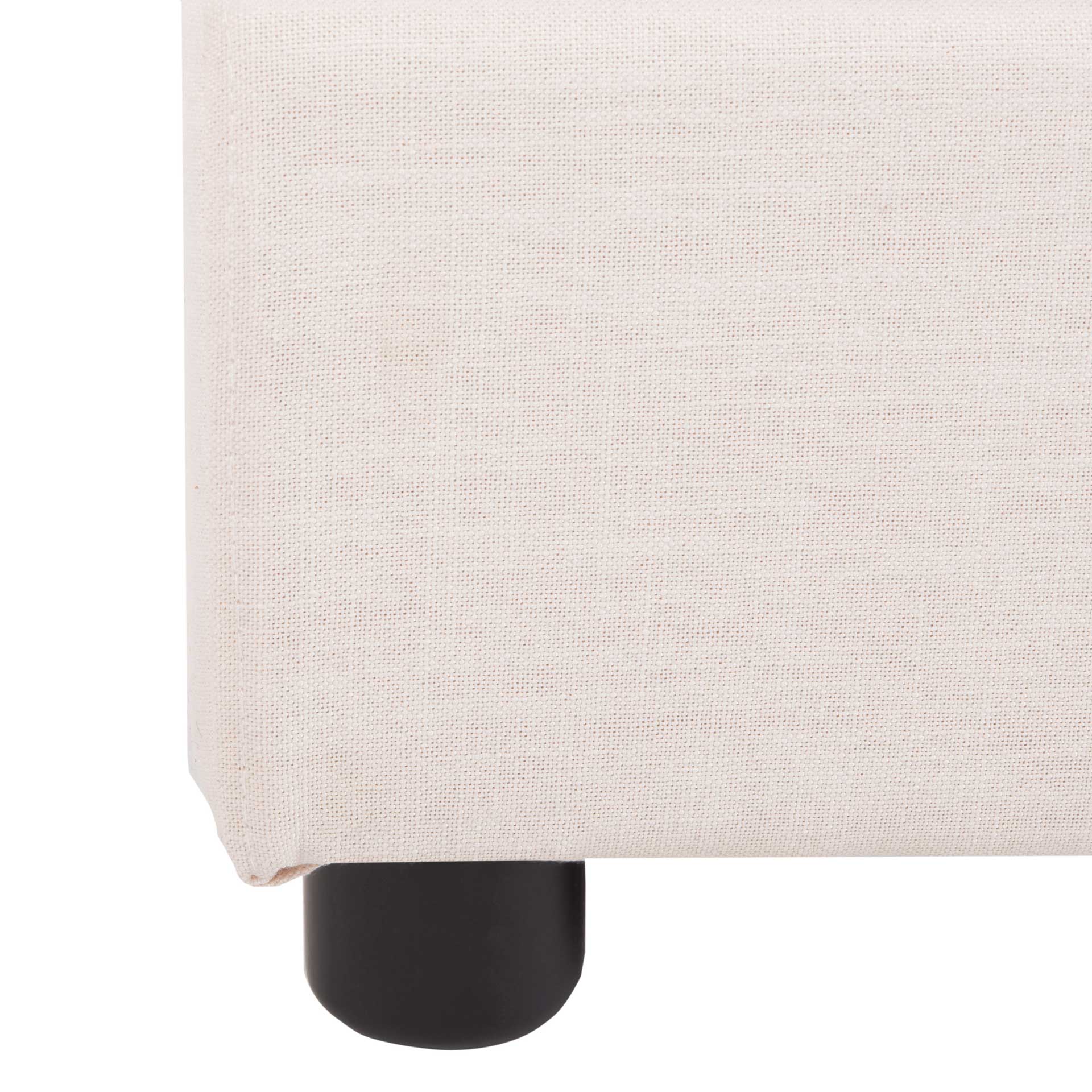 Carolina Upholstered Bed Light Beige - Image 4