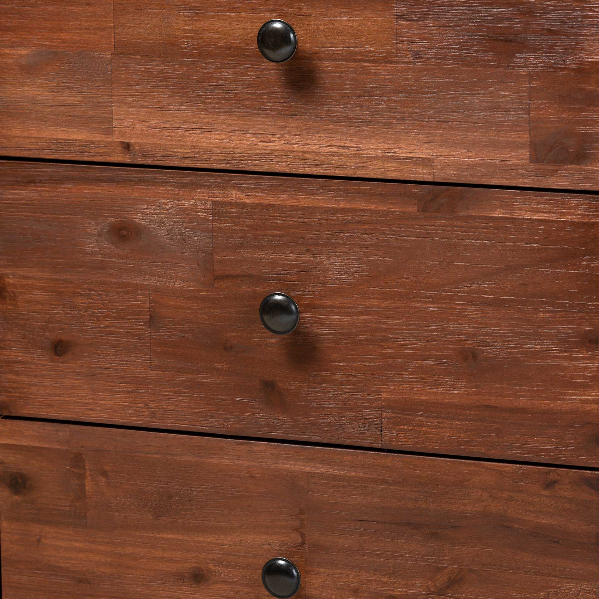 Caroline 2-Door Wood Sideboard Brown/Black - Image 5