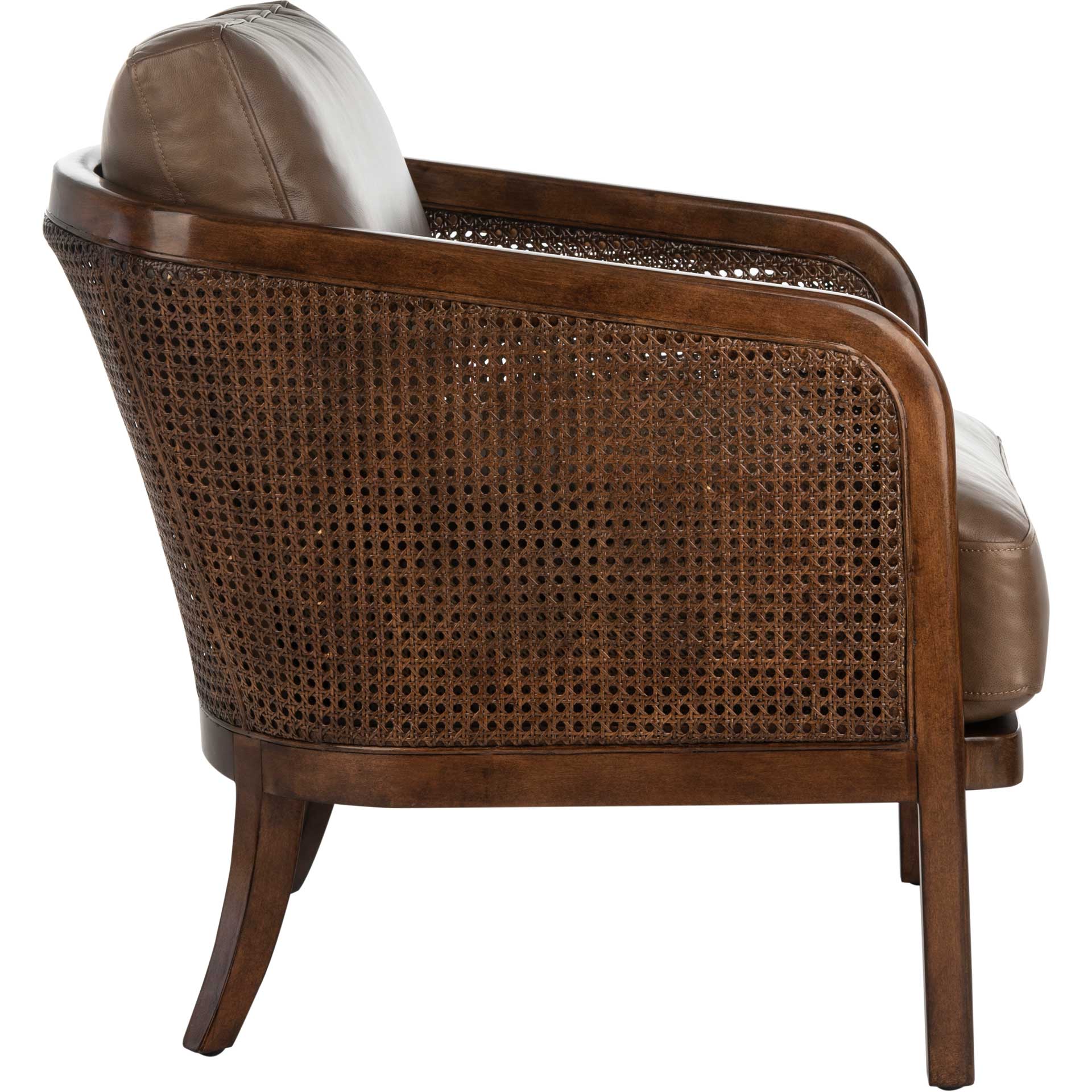 Caroline Barrel Back Chair Dark Brown - Image 3
