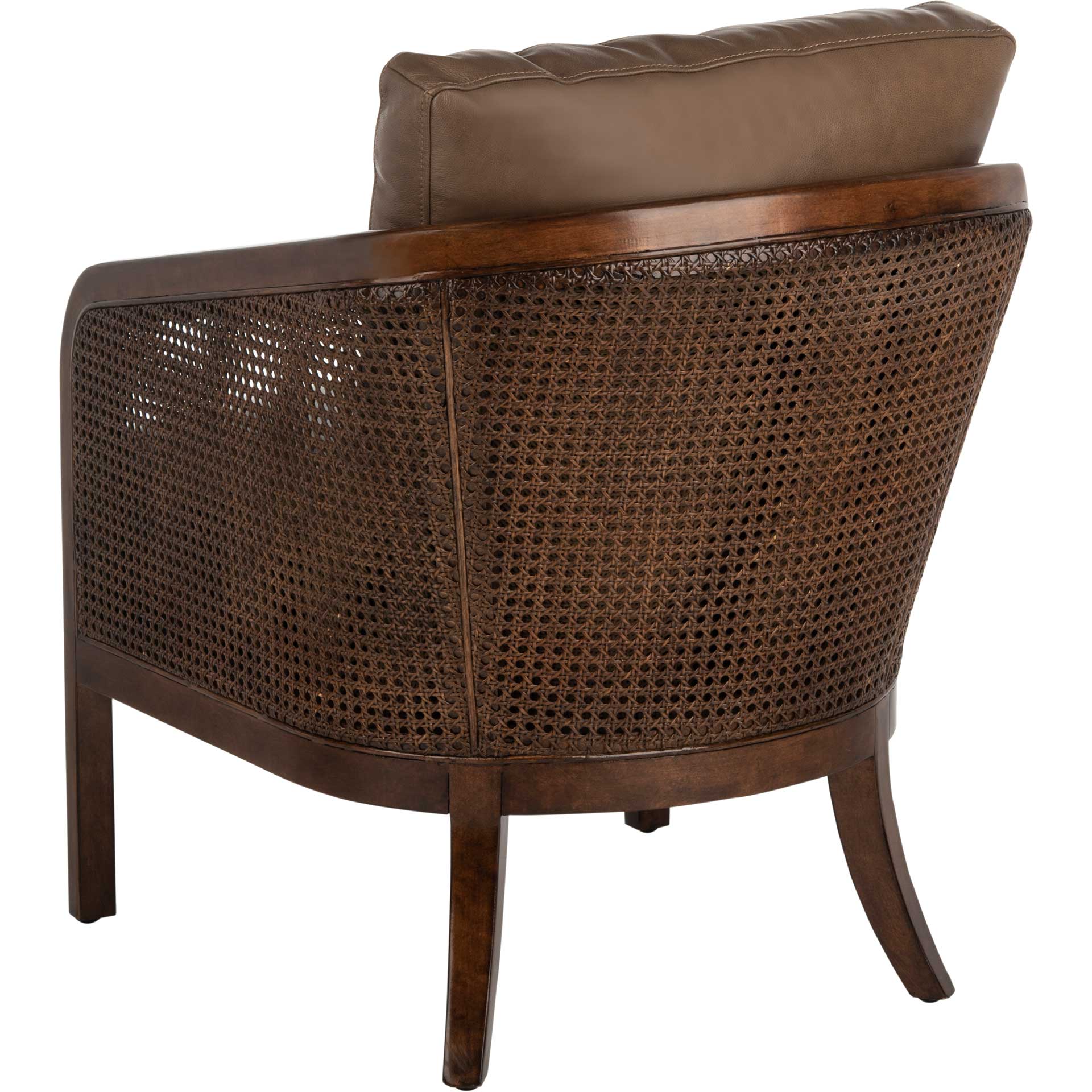 Caroline Barrel Back Chair Dark Brown - Image 5