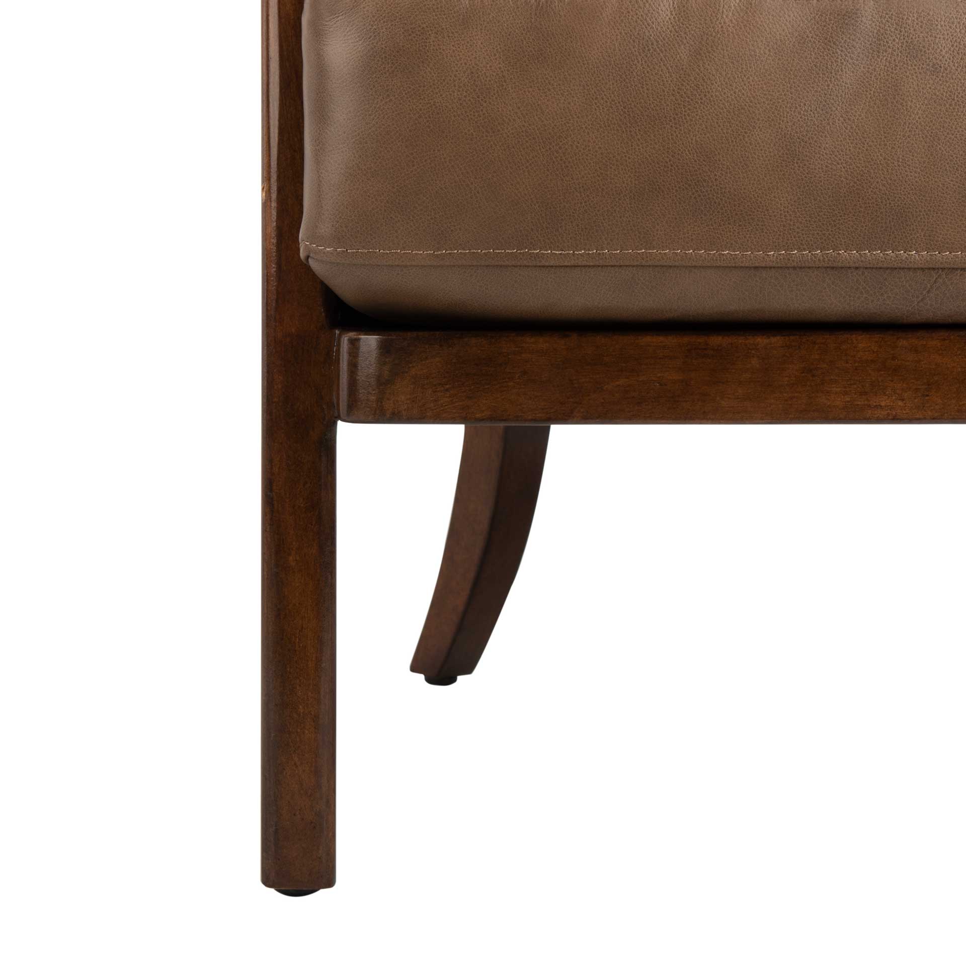 Caroline Barrel Back Chair Dark Brown - Image 8