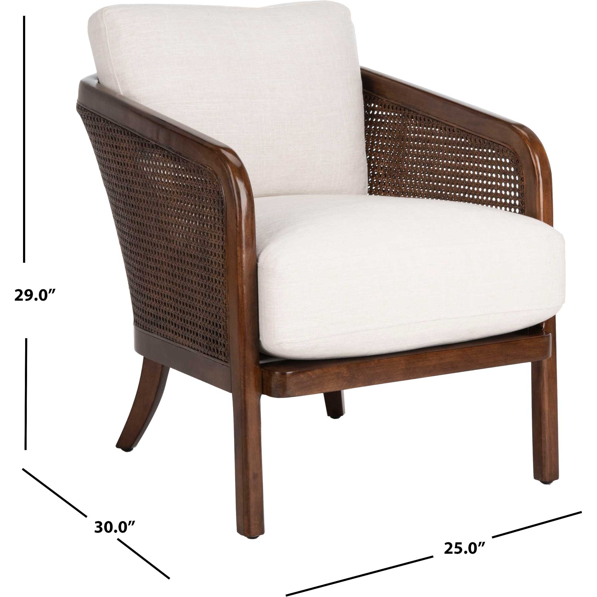 Caroline Barrel Back Chair Oatmeal - Image 9