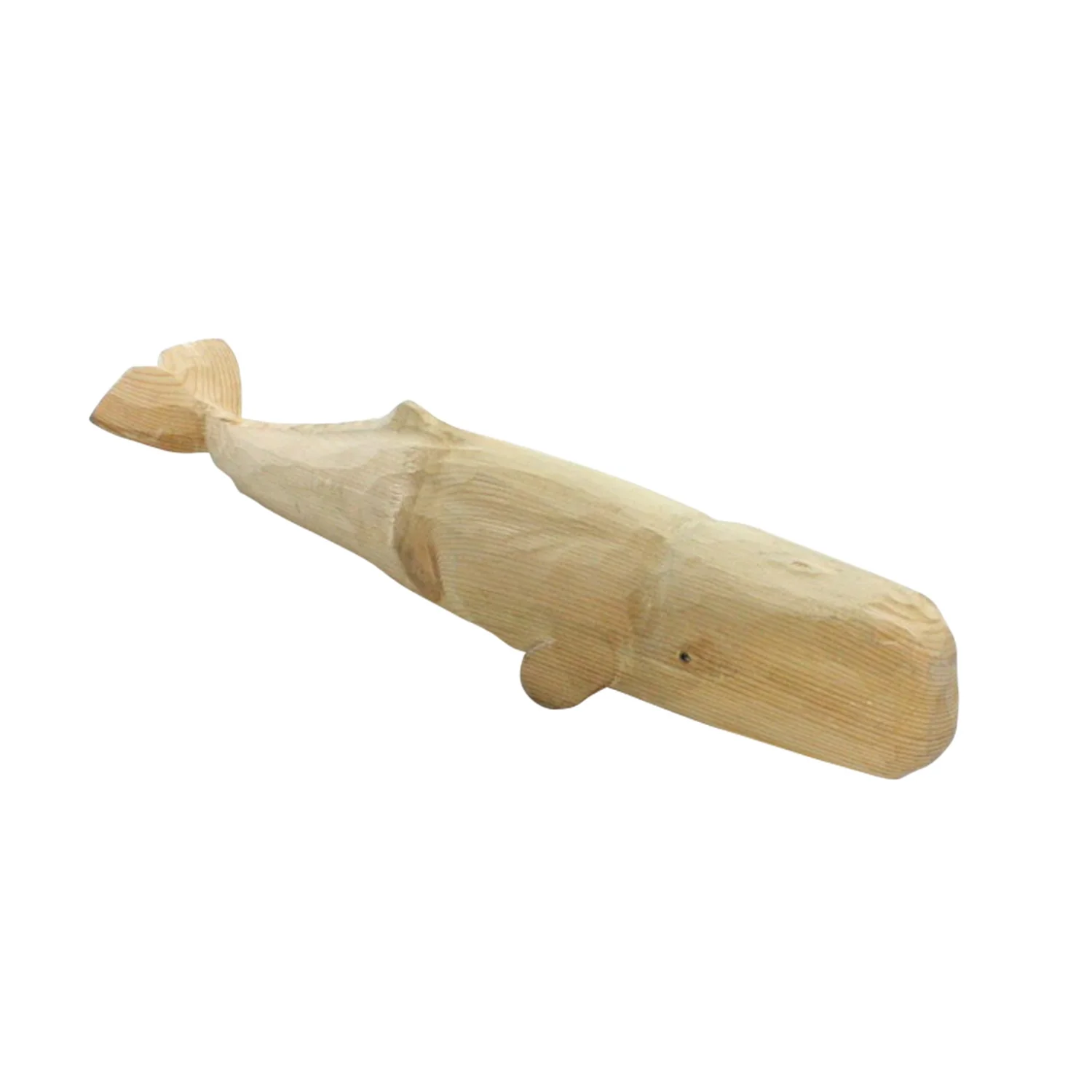 Carved Wood Sperm Whale - Image 2