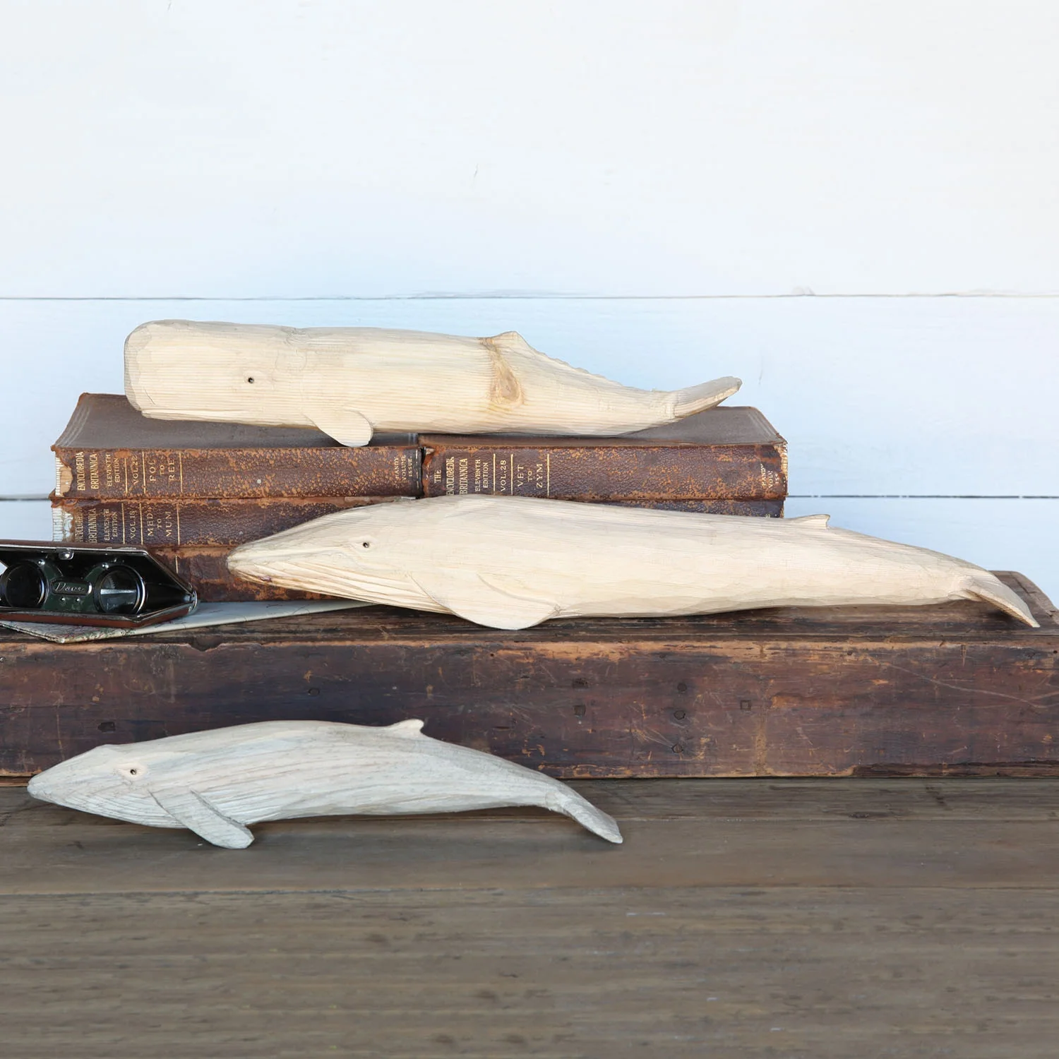 Carved Wood Sperm Whale - Image 3