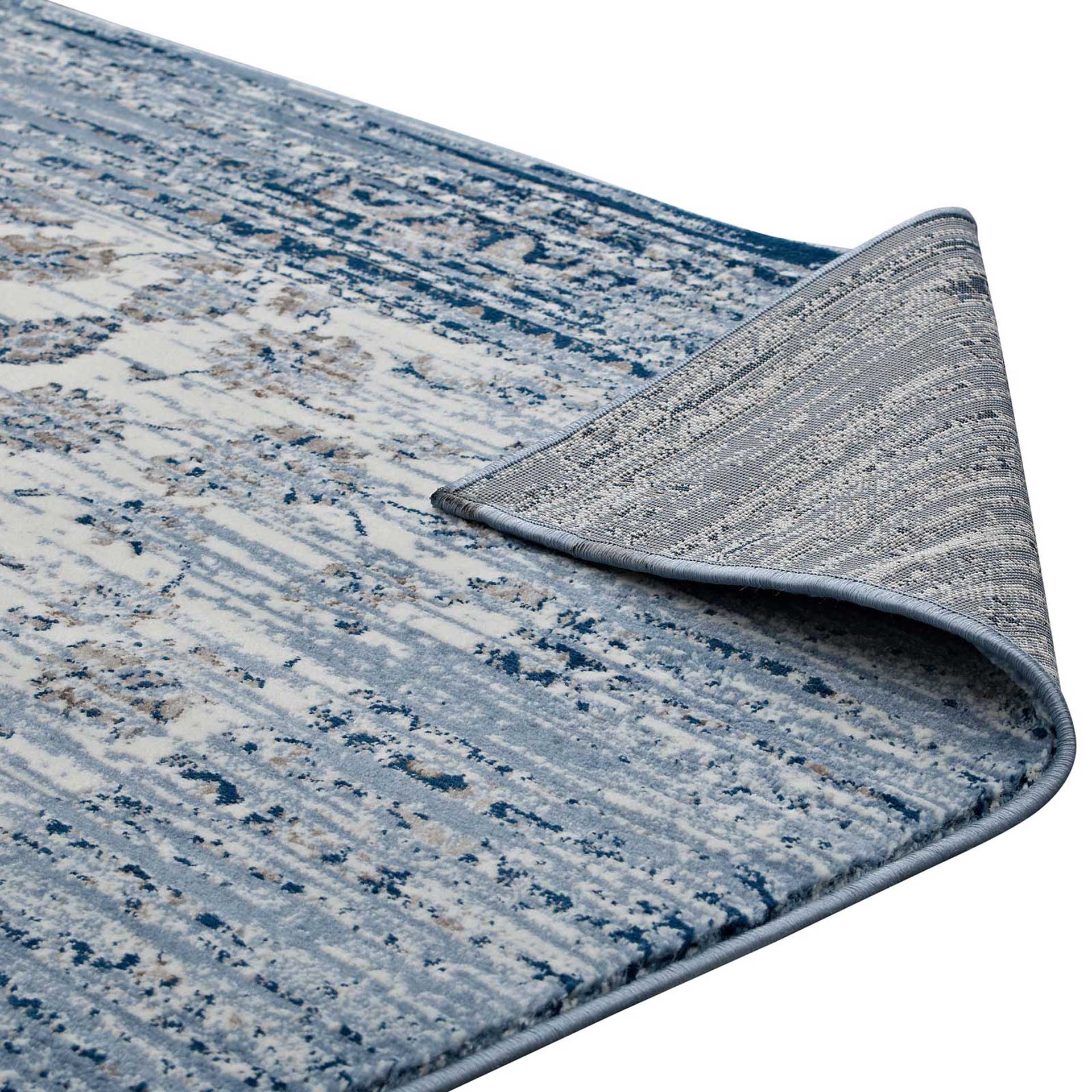 Carver Area Rug Moroccan Blue/Ivory - Image 4
