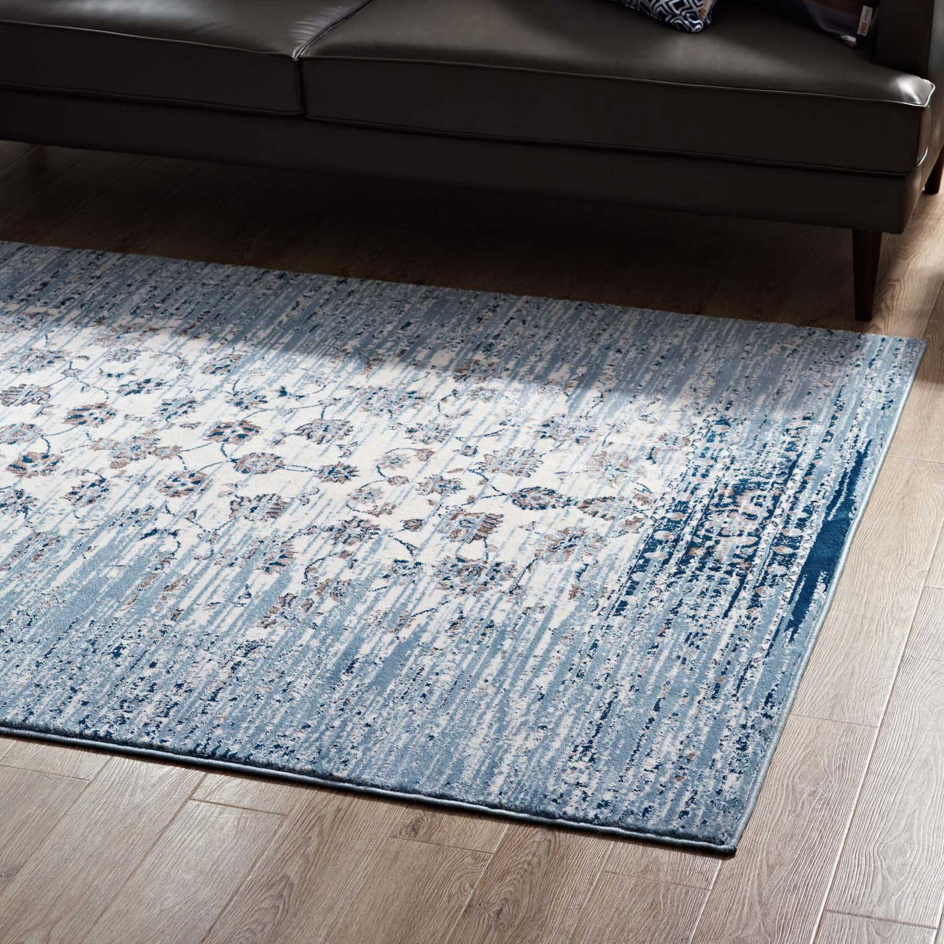 Carver Area Rug Moroccan Blue/Ivory - Image 5