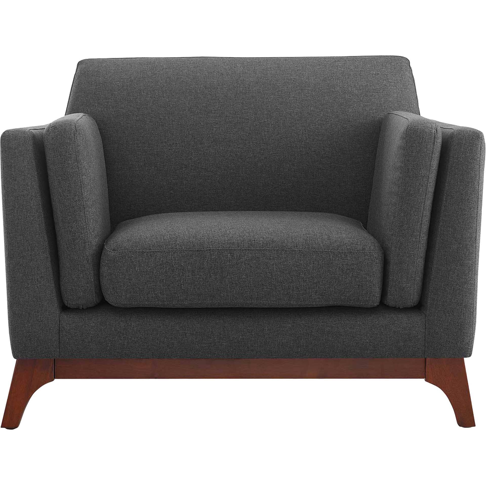 Casa Upholstered Fabric Armchair Gray - Image 2