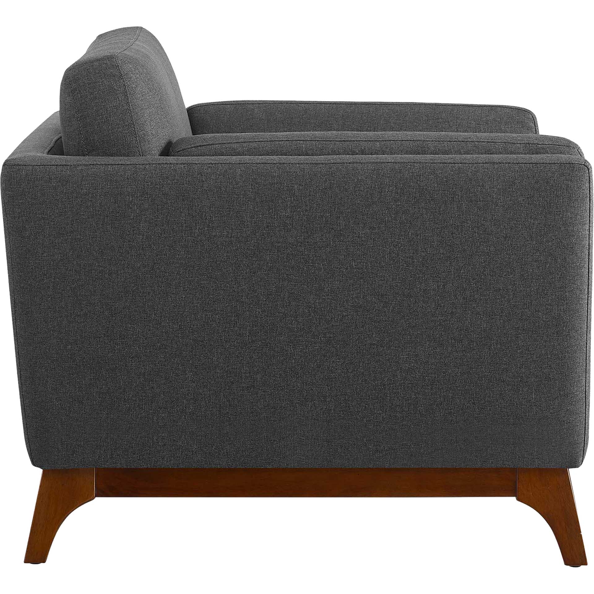 Casa Upholstered Fabric Armchair Gray - Image 3