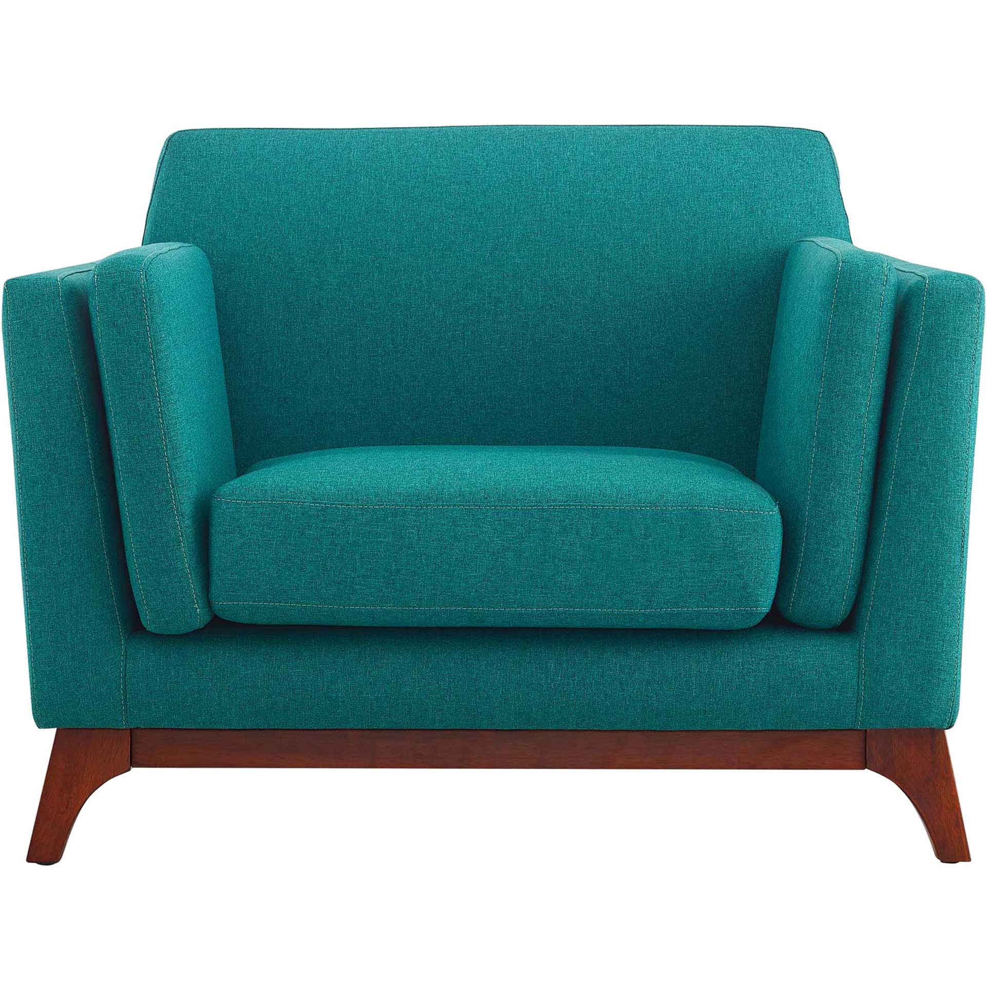 Casa Upholstered Fabric Armchair Teal - Image 2