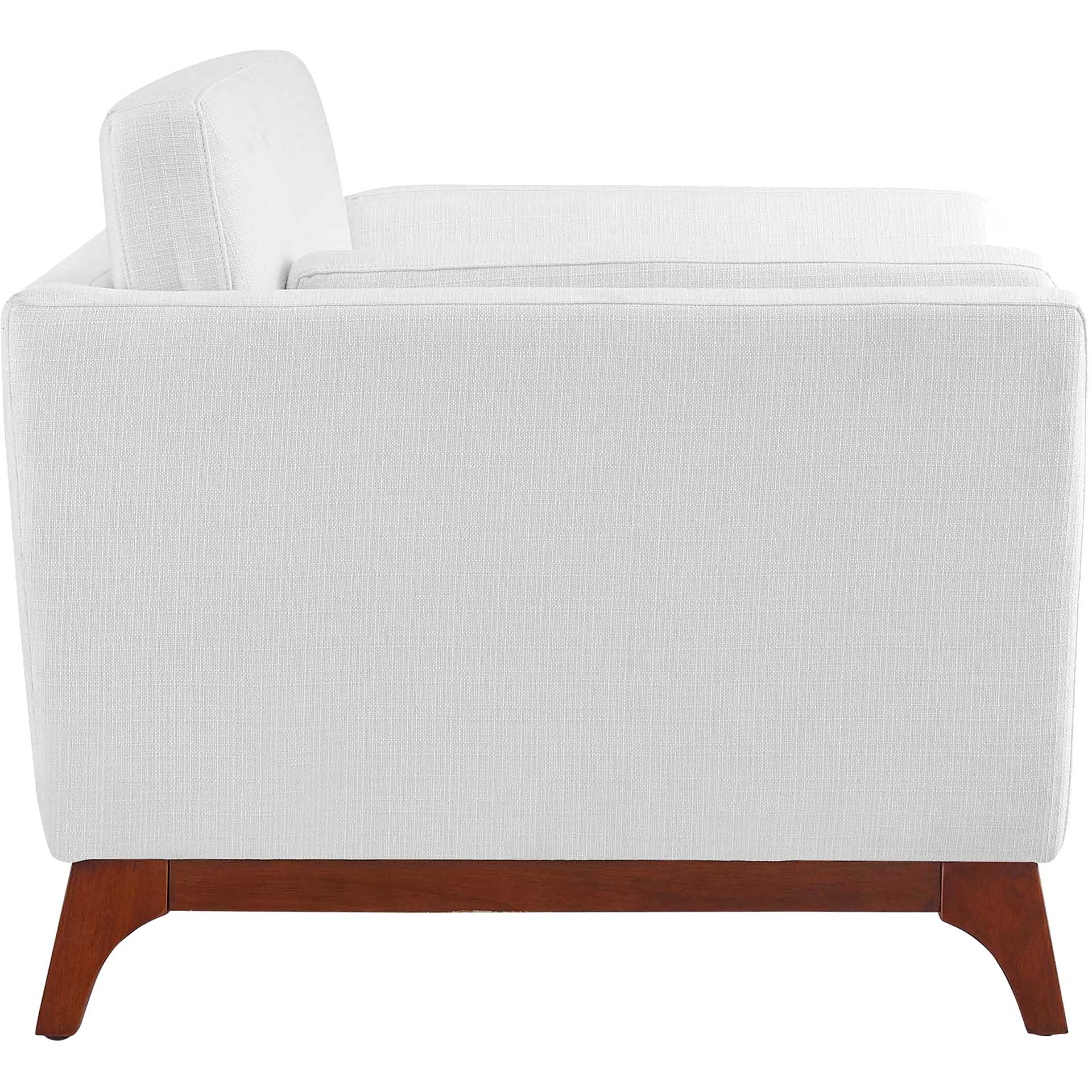 Casa Upholstered Fabric Armchair White - Image 3