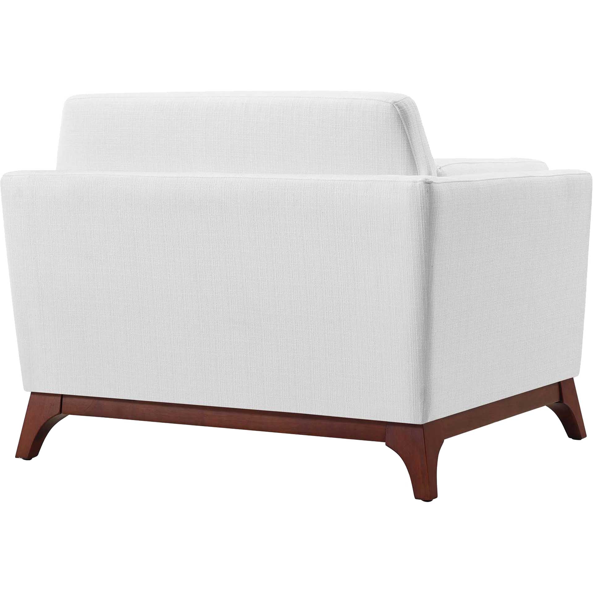 Casa Upholstered Fabric Armchair White - Image 4