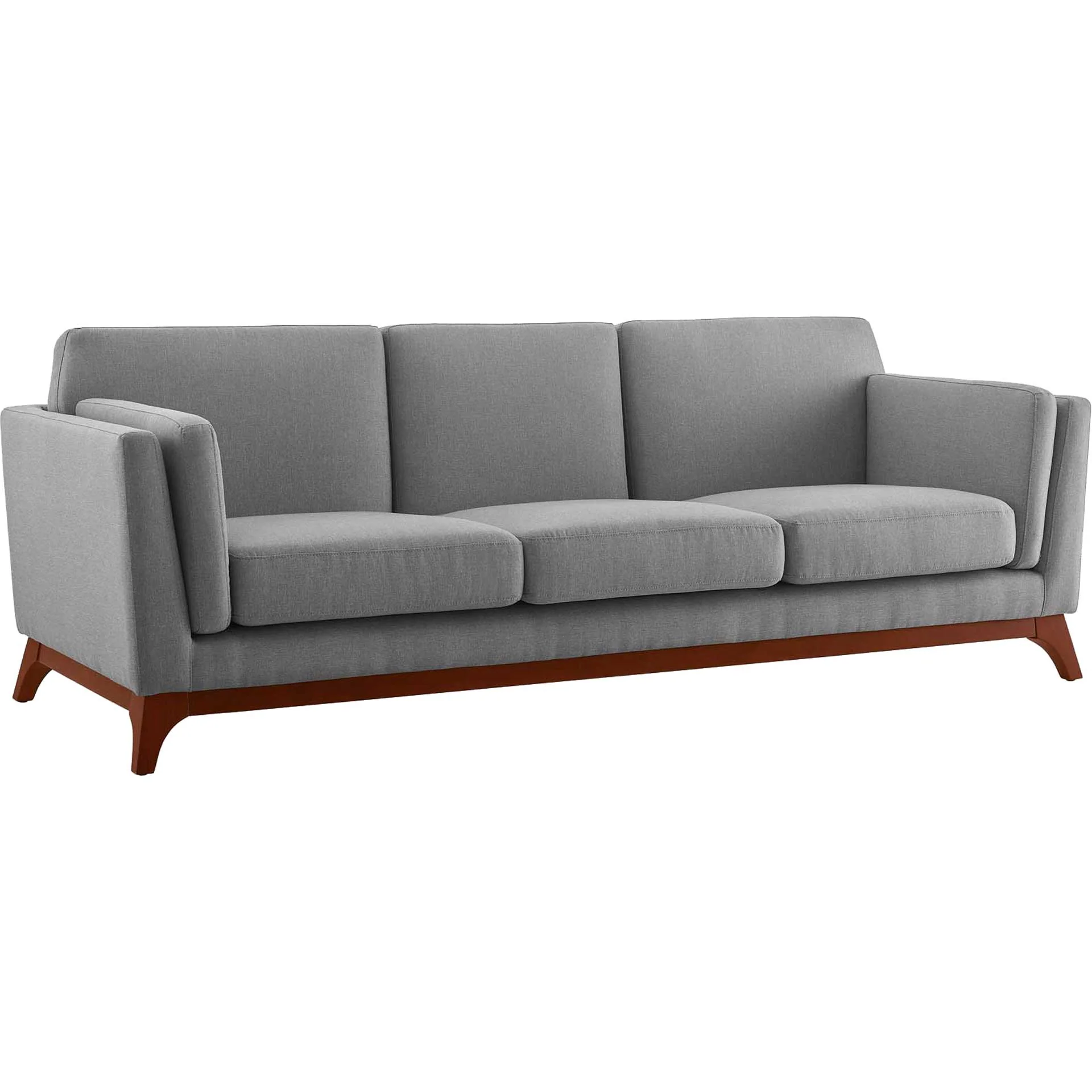 Casa Upholstered Fabric Sofa Light Gray - Image 2