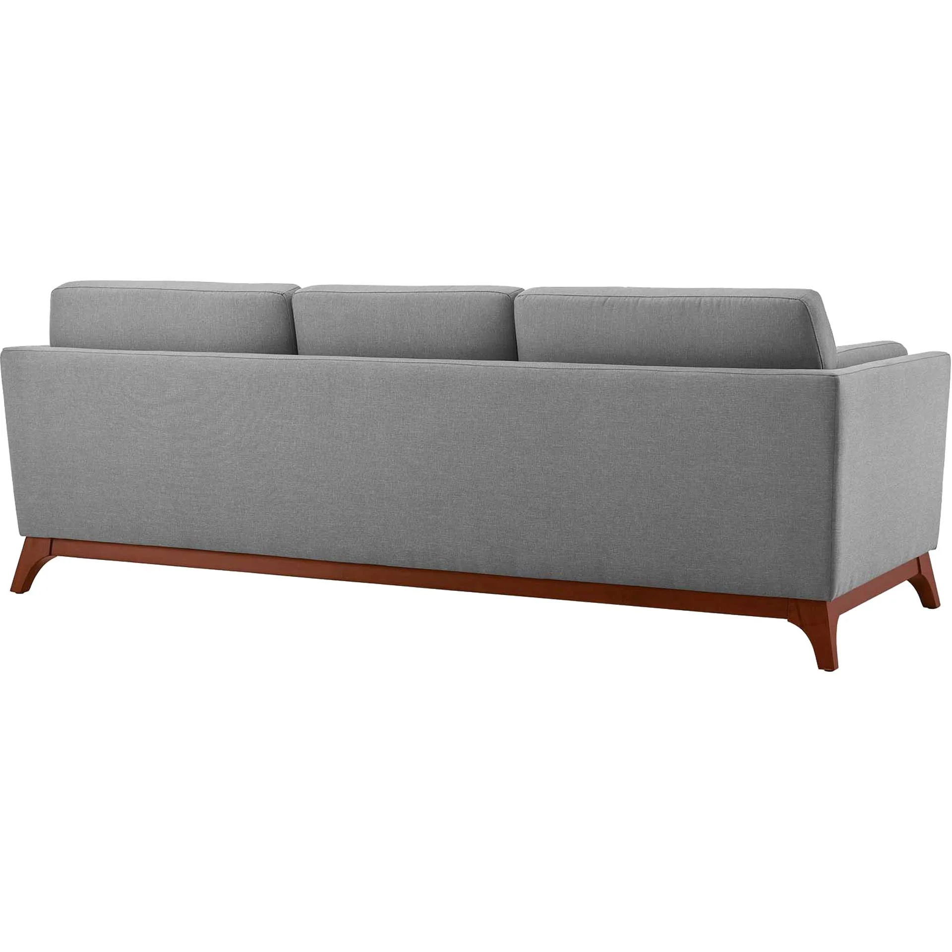 Casa Upholstered Fabric Sofa Light Gray - Image 3