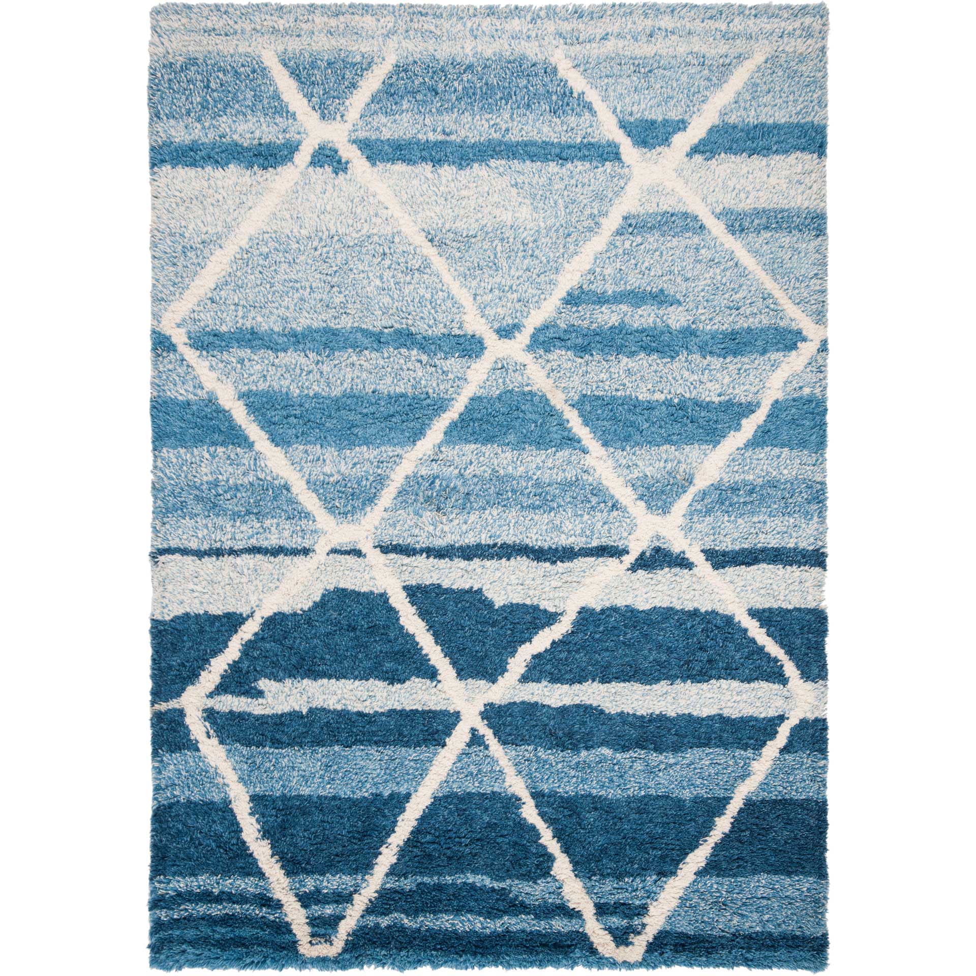 Casablanca Argyle Blue/Ivory Area Rug - Image 2