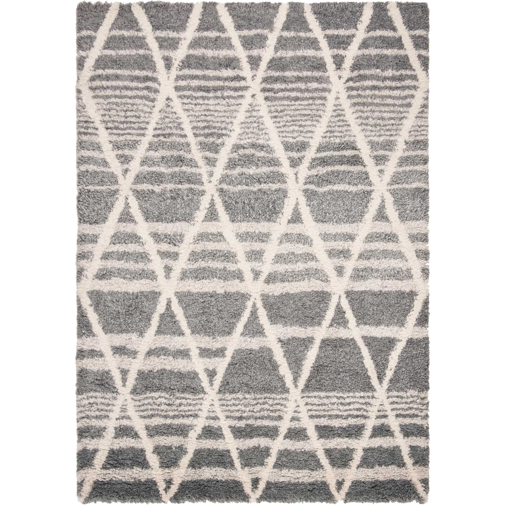 Casablanca Argyle Gray/Ivory Area Rug - Image 2