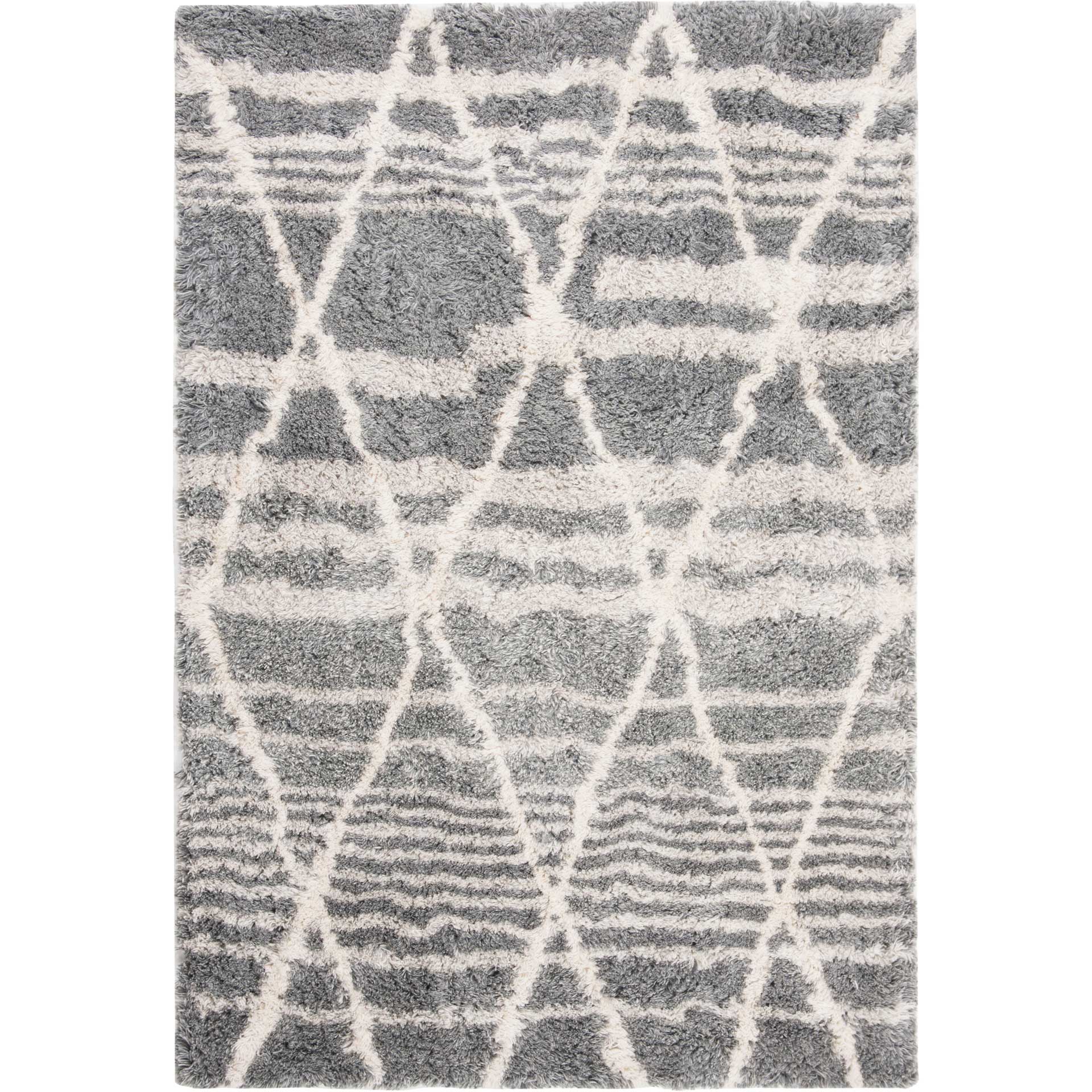 Casablanca Argyle Gray/Ivory Area Rug - Image 3
