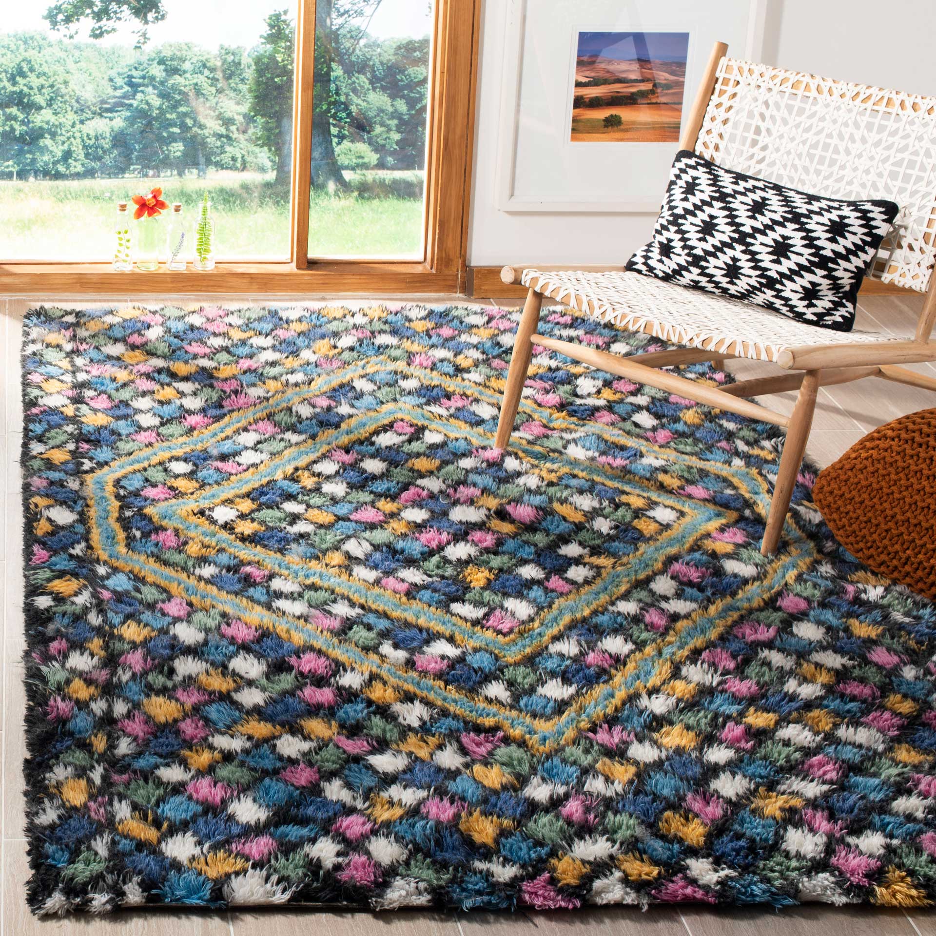 Casablanca Blue/Gold Area Rug - Image 5