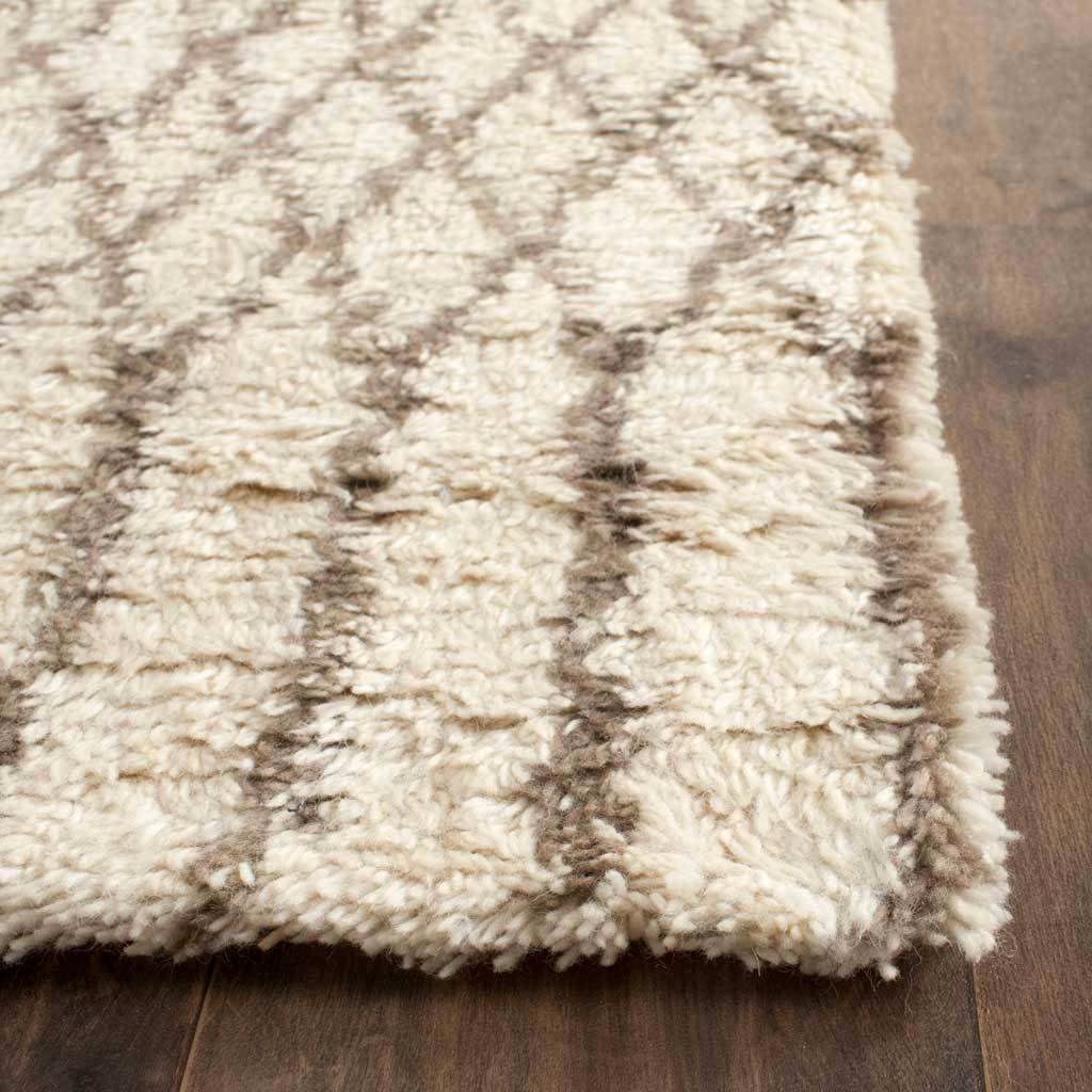 Casablanca Cross Ivory/Gray Runner Rug - Image 2