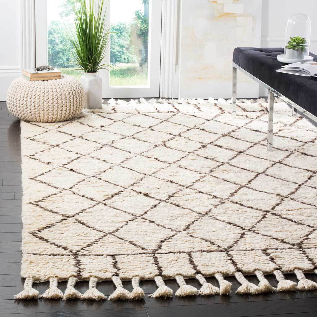 Casablanca Diamond Ivory/Brown Area Rug - Image 5