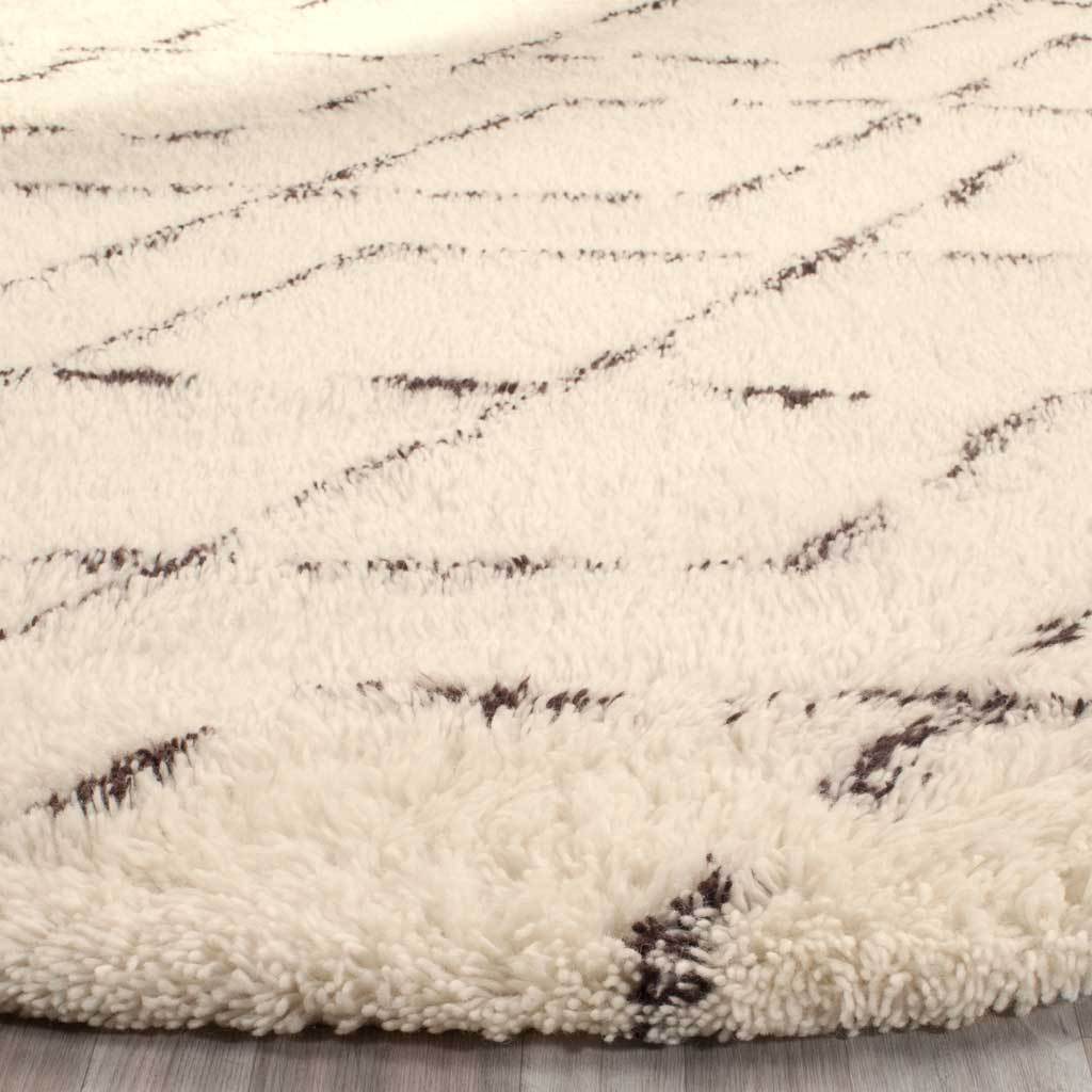 Casablanca Geometry Ivory/Brown Round Rug - Image 2
