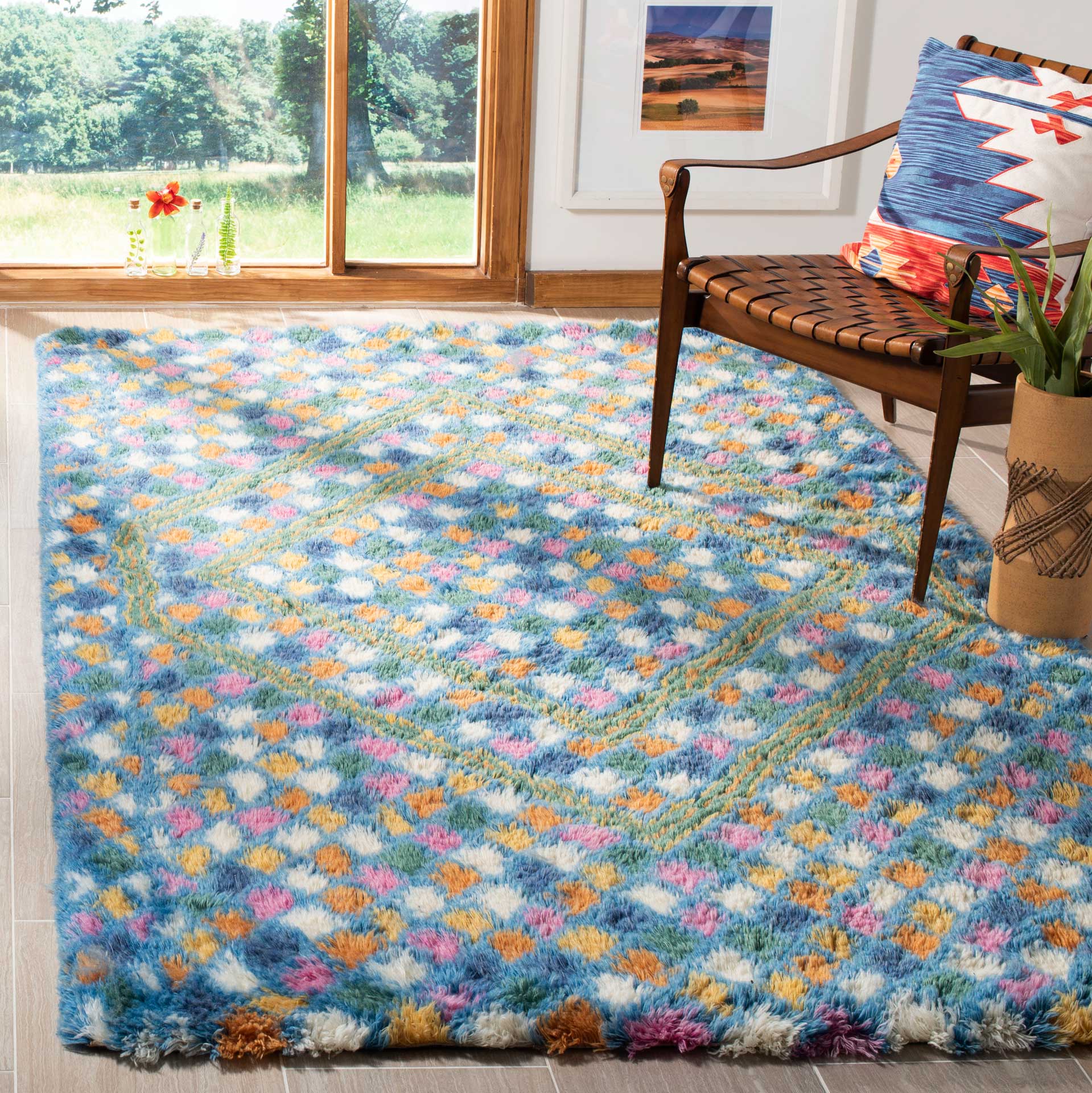 Casablanca Ivory/Blue Area Rug - Image 5