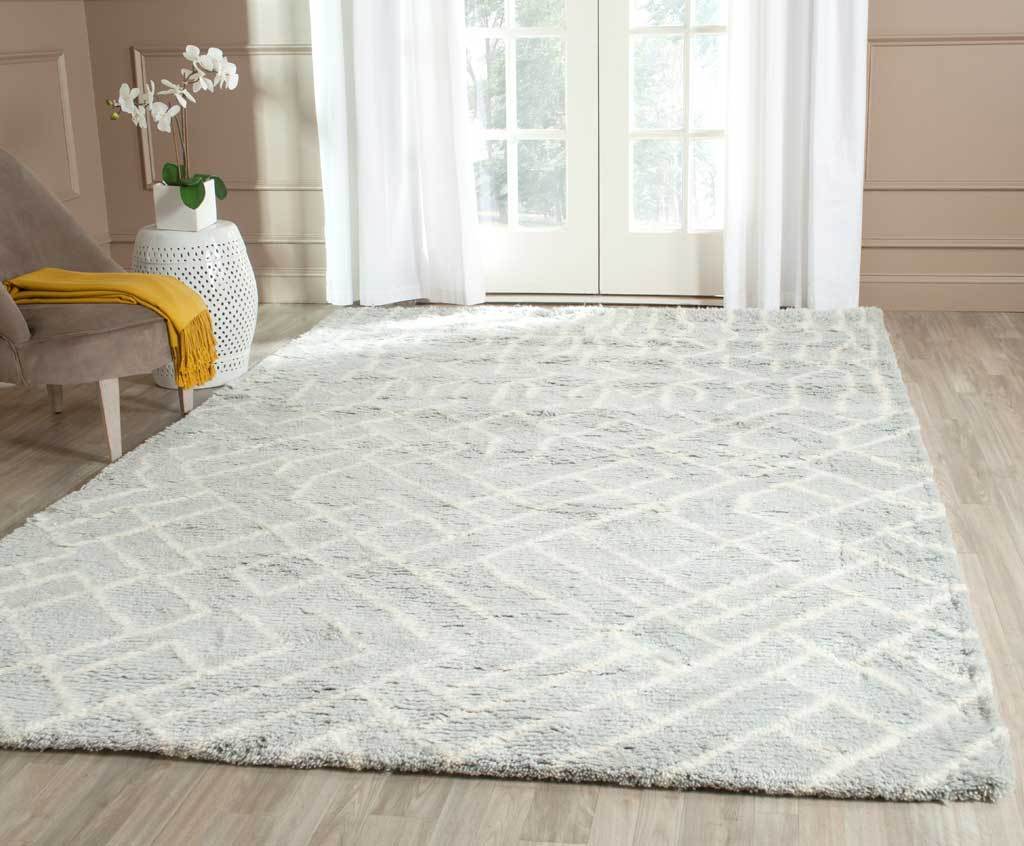 Casablanca Mosaic Blue/Ivory Area Rug - Image 6