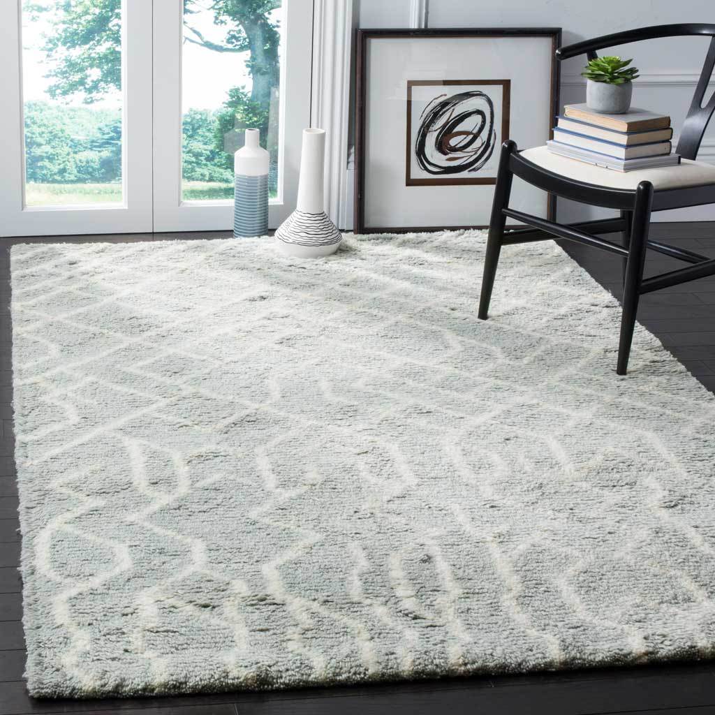 Casablanca Mosaic Blue/Ivory Area Rug - Image 7