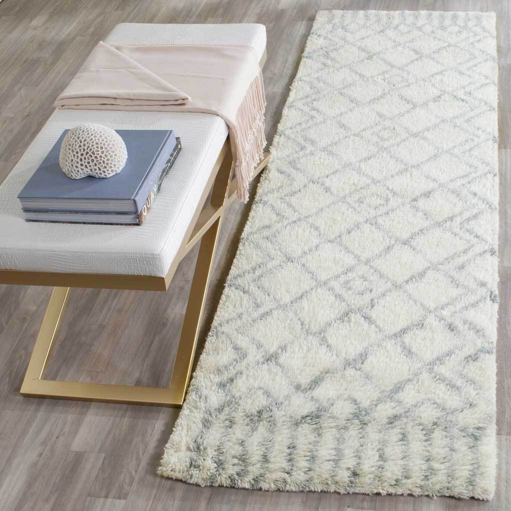 Casablanca Nomad Ivory/Blue Runner Rug - Image 3