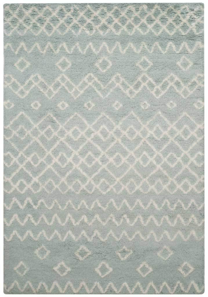 Casablanca Tribal Blue/Ivory Area Rug - Image 2
