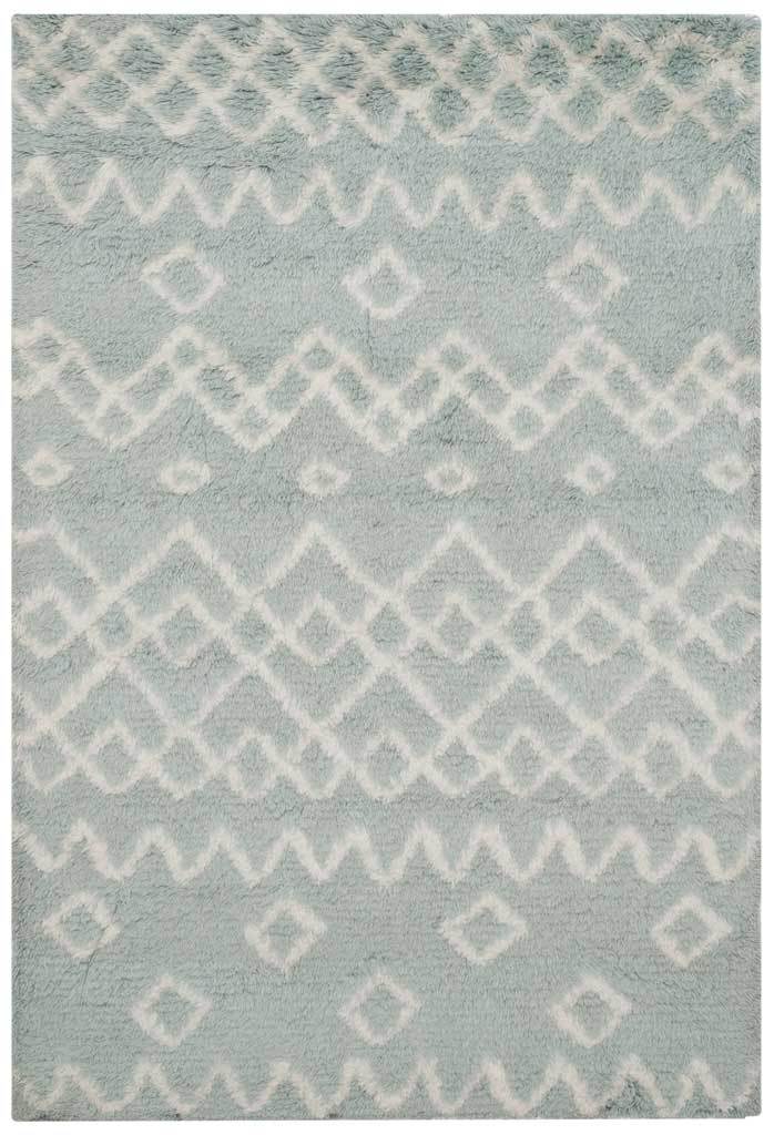 Casablanca Tribal Blue/Ivory Area Rug - Image 3