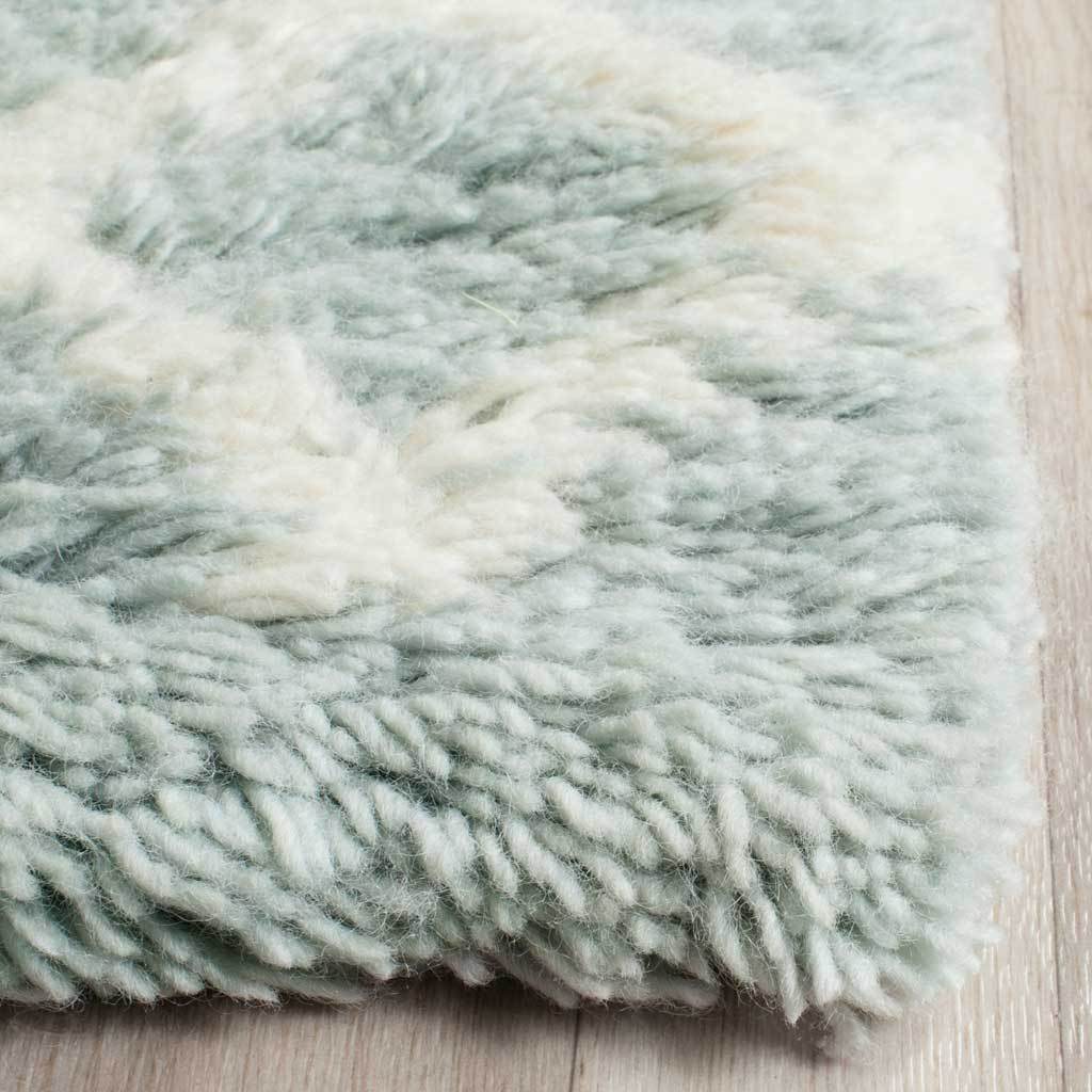 Casablanca Tribal Blue/Ivory Area Rug - Image 4