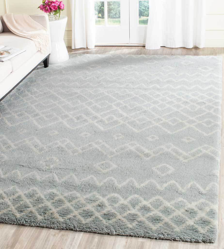 Casablanca Tribal Blue/Ivory Area Rug - Image 5