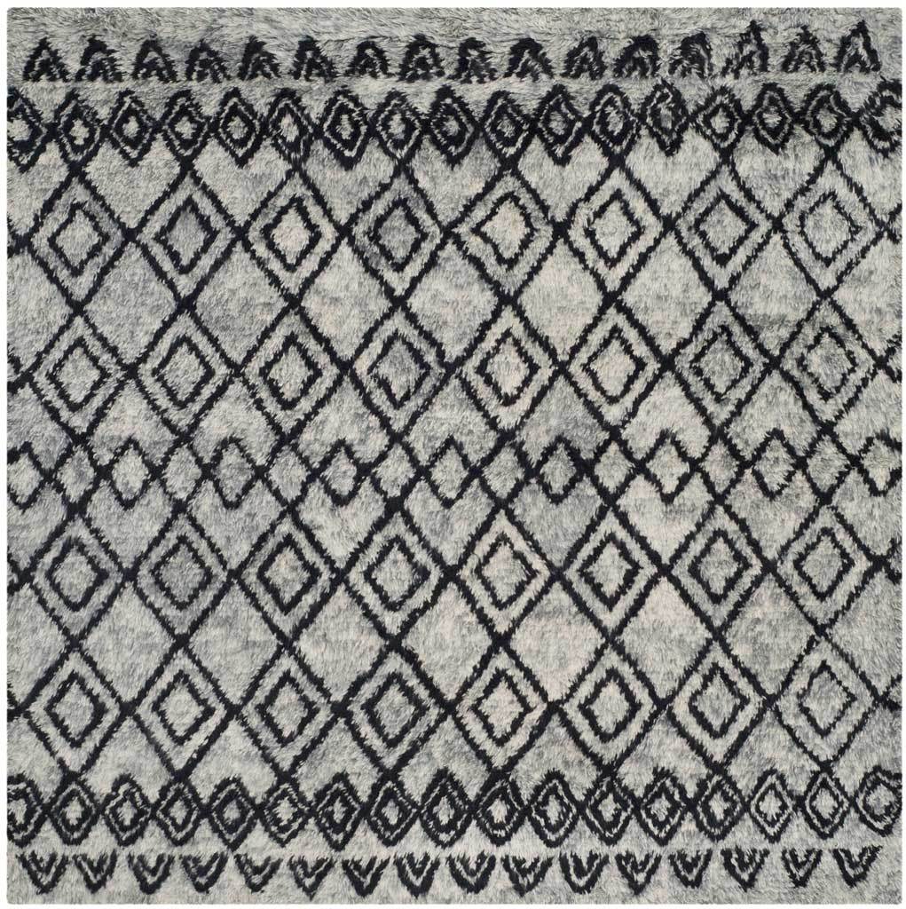 Casablanca Tribal Gray/Charcoal Area Rug - Image 2