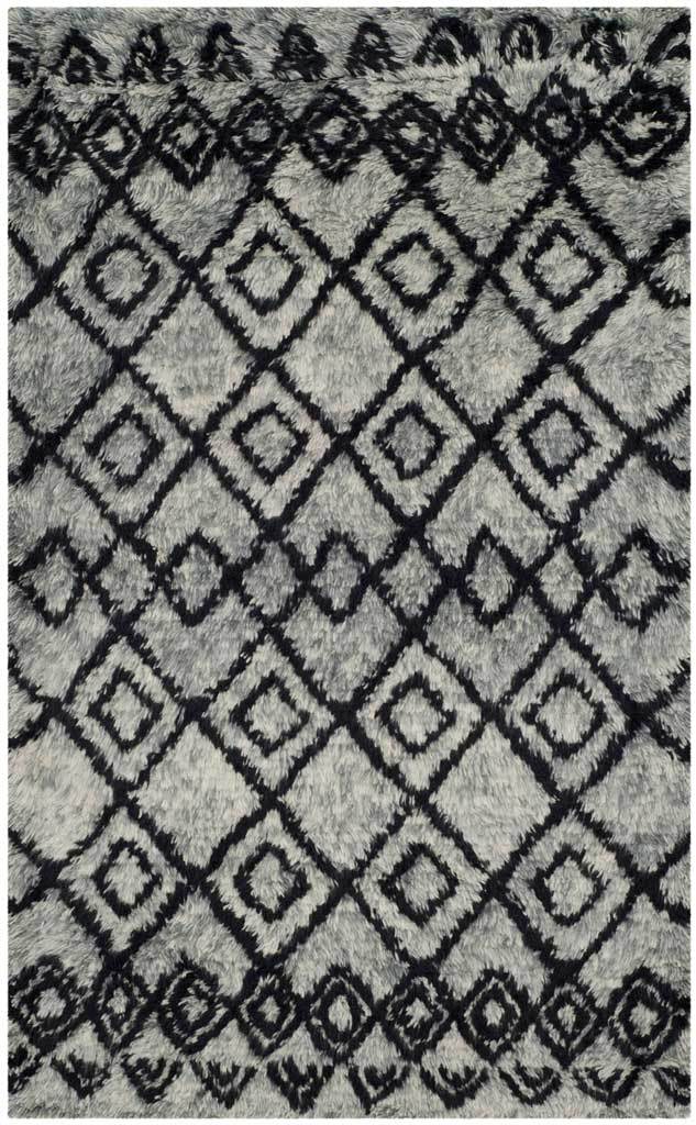 Casablanca Tribal Gray/Charcoal Area Rug - Image 4