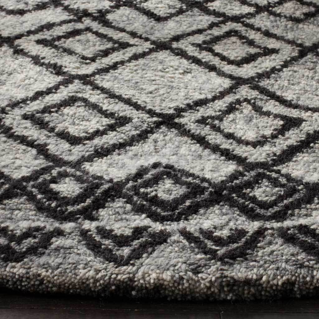 Casablanca Tribal Gray/Charcoal Round Rug - Image 2